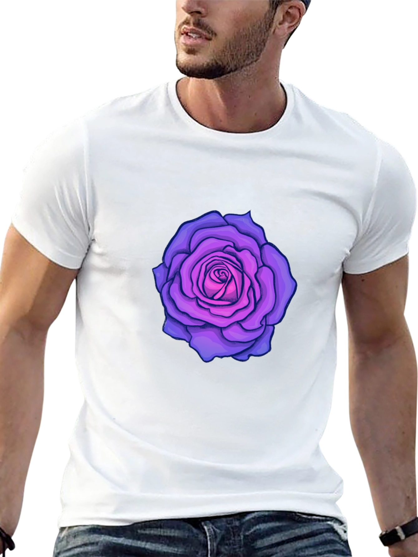 Black Rose Graphic Black T-Shirt view 13