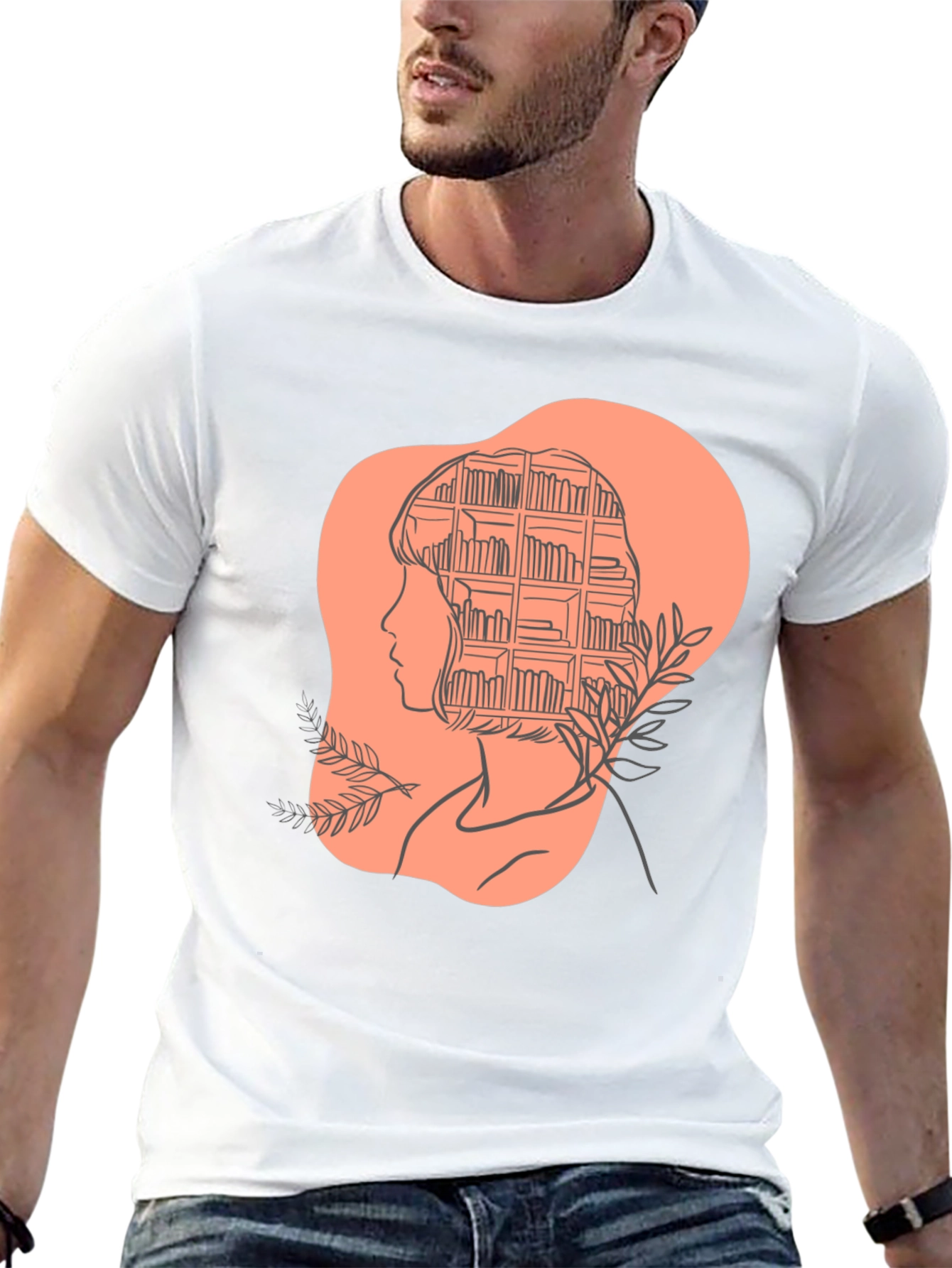 Black Book Lover Tee - Stylish Literary Mind T-Shirt view 13