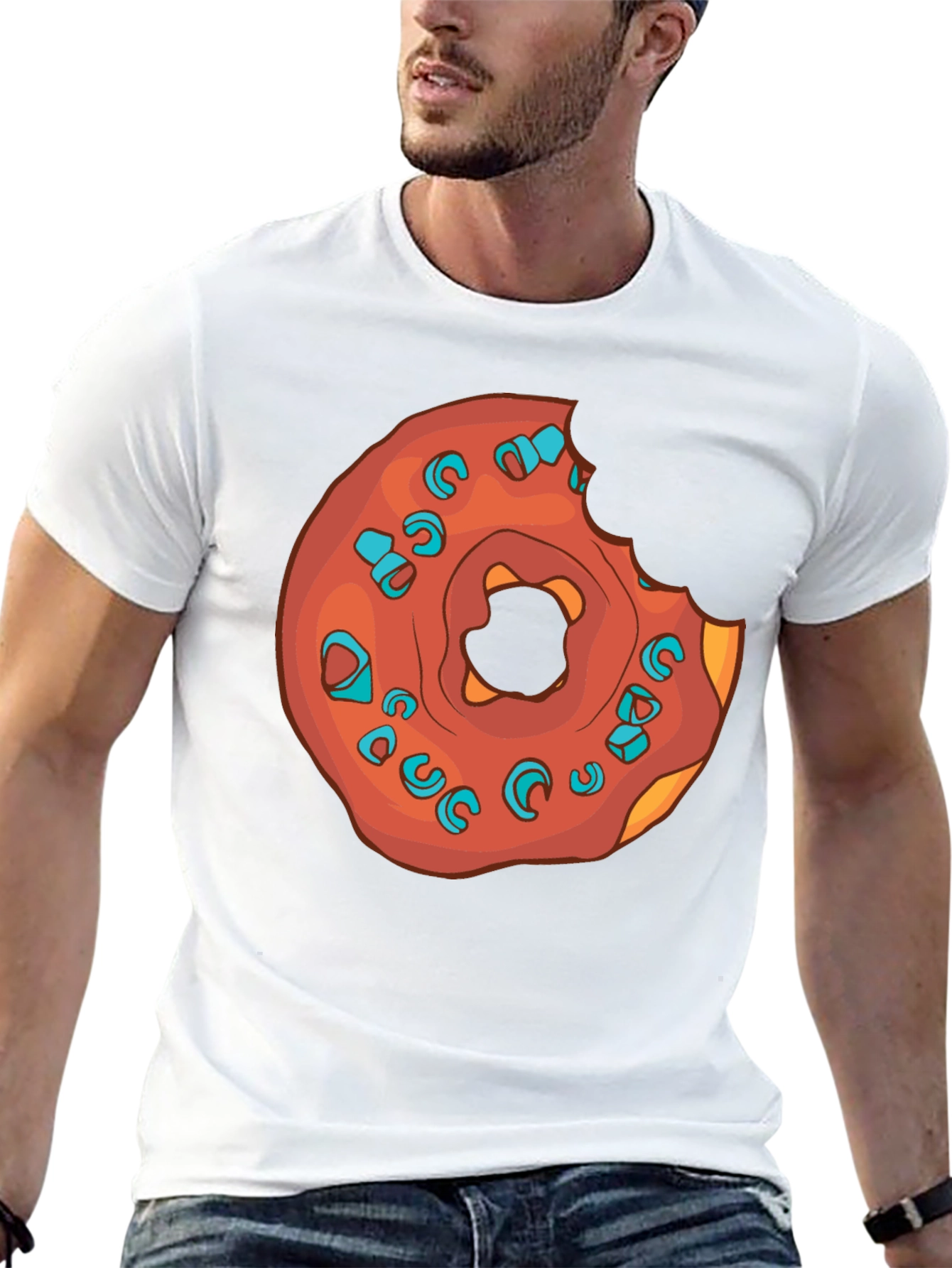 Black Donut Graphic Black T-Shirt - Sweet Style! view 13