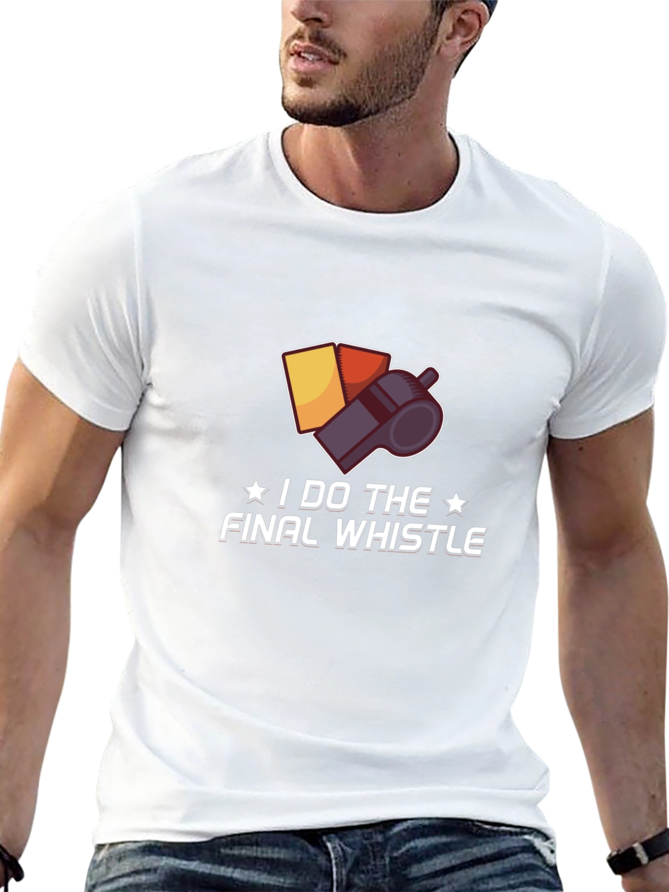 Black Final Whistle Referee T-Shirt view 13