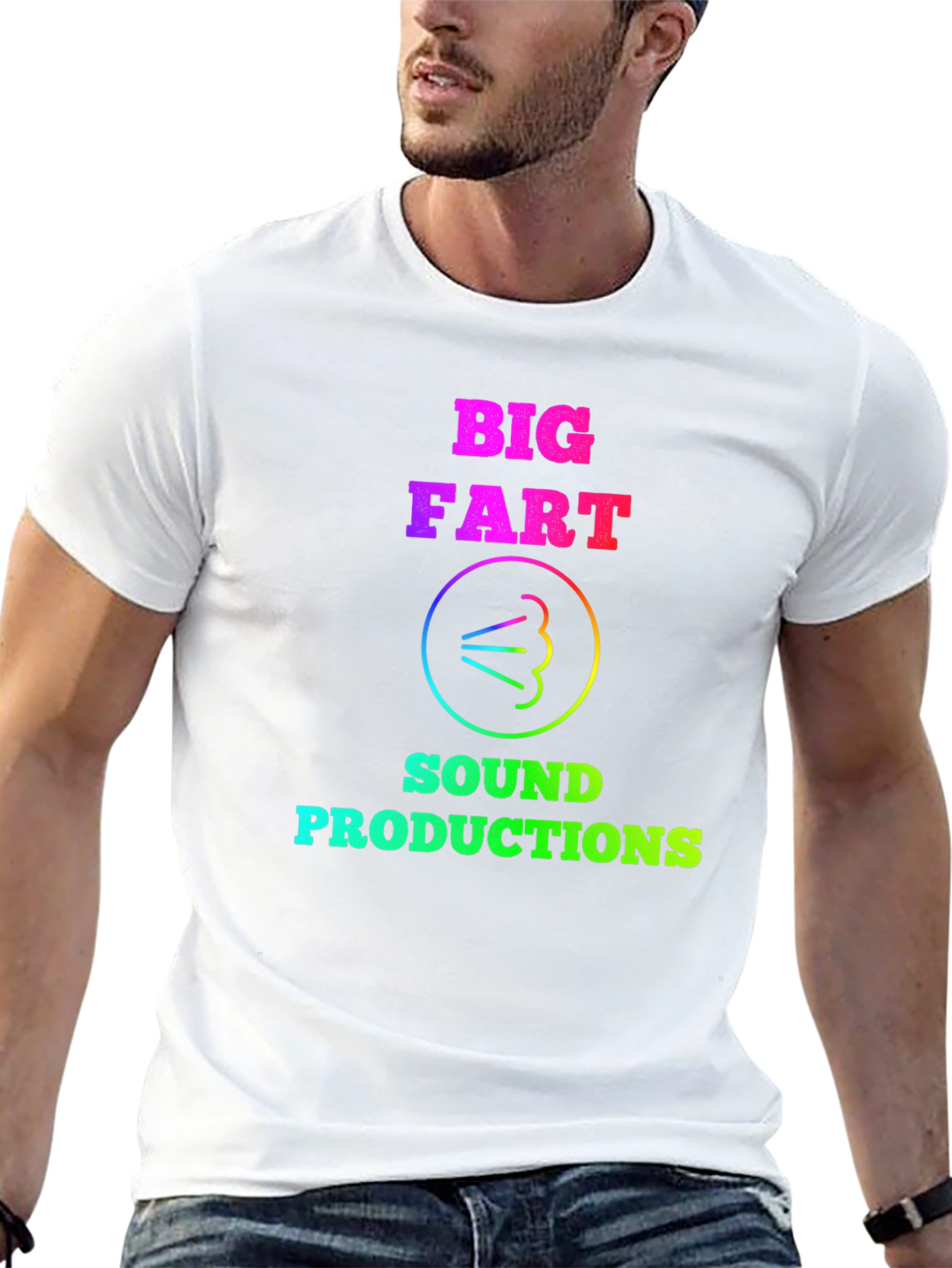 Black Big Fart Sound Productions Black Graphic Tee view 13