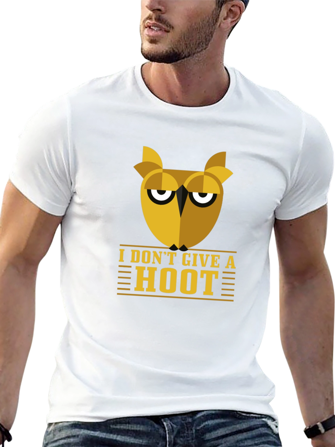 Black I Don't Give A Hoot Owl Graphic Tee view 13