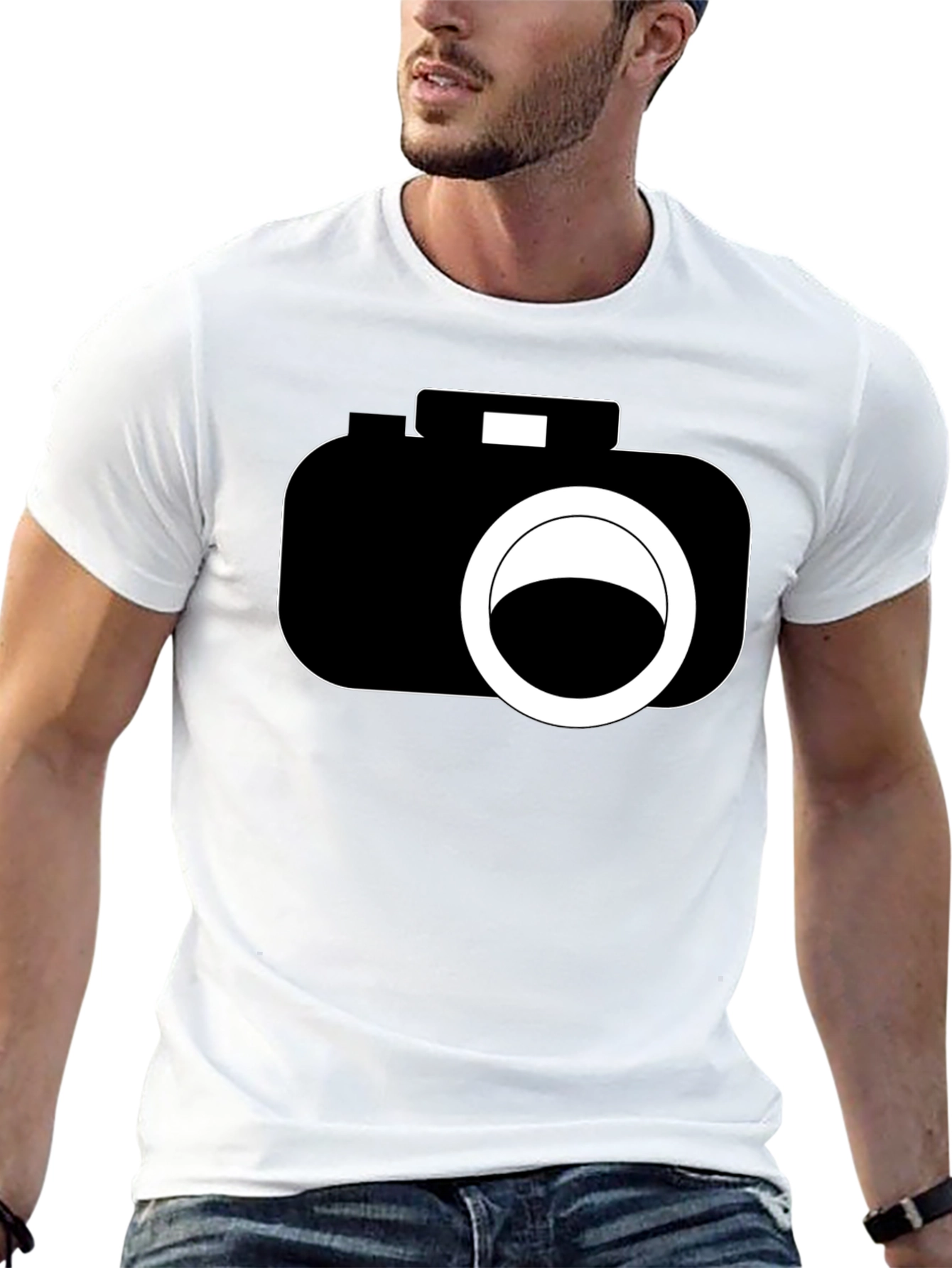 Black Camera Graphic Black T-Shirt - Photography Lover view 13