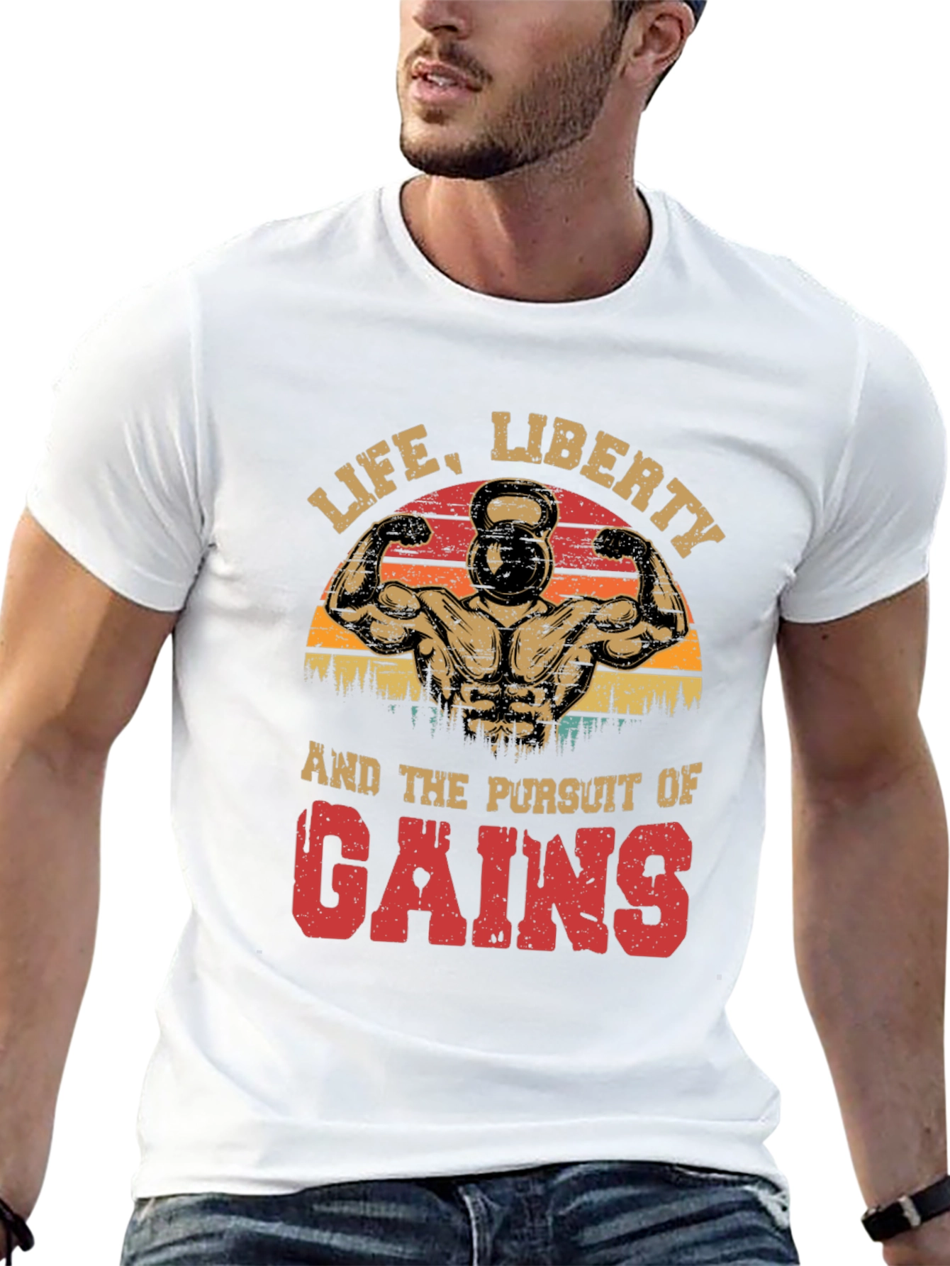 Black Life, Liberty, Gains T-Shirt view 13