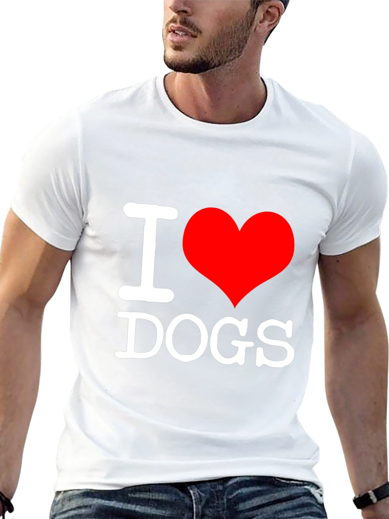 Black I Heart Dogs Black T-Shirt view 13