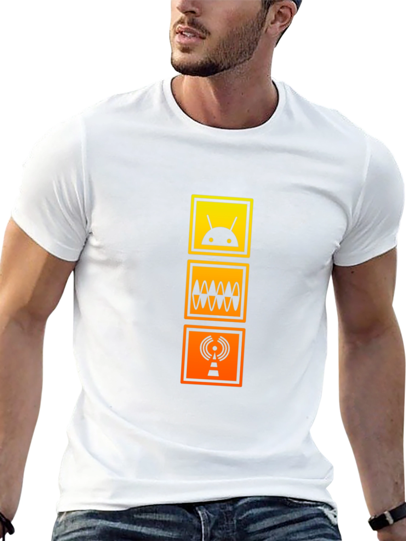 Geek Chic Graphic Tee - Android, Wave, Radio - 13