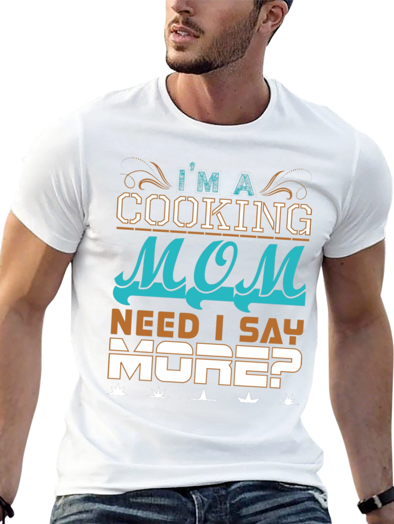 Cooking Mom T-Shirt: Need I Say More? Black Cotton Tee - 13