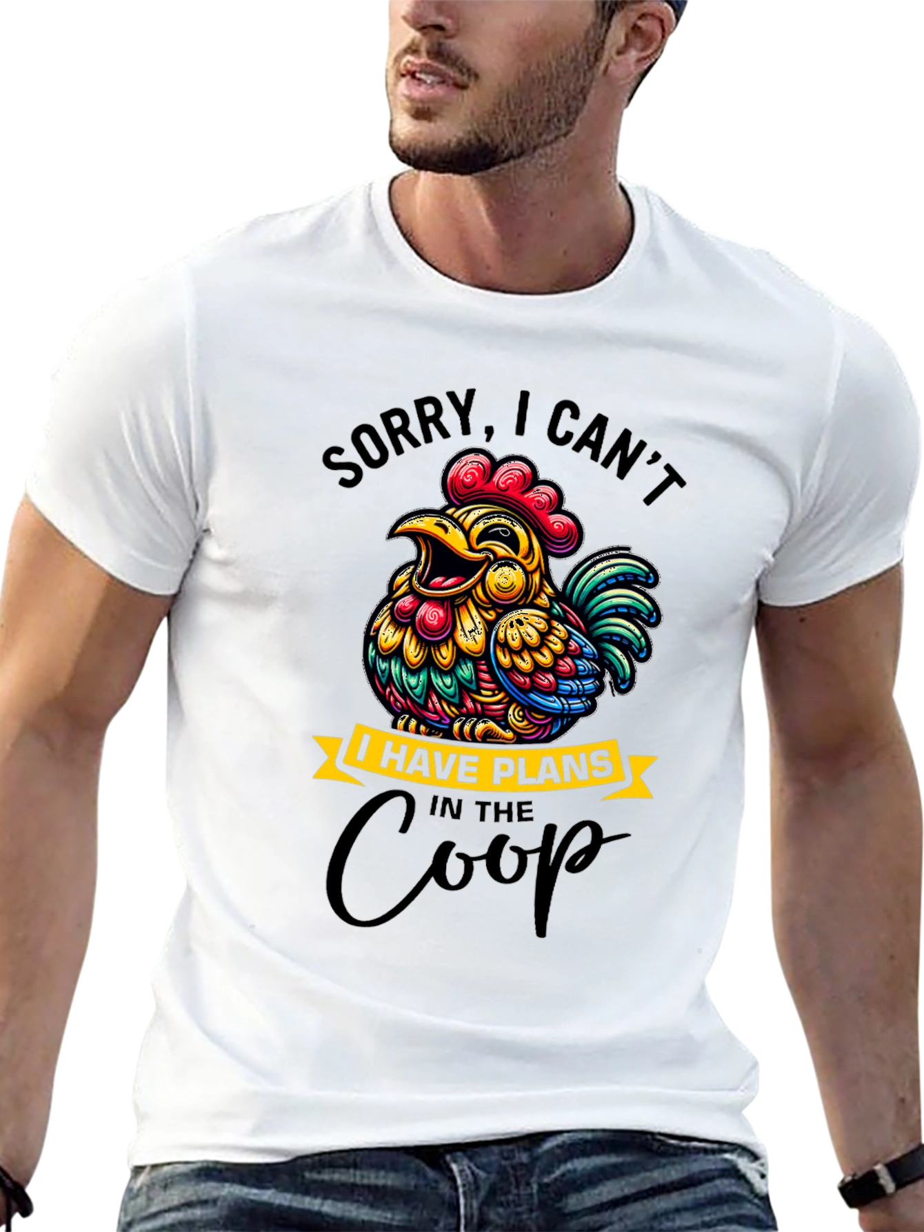 Black Funny Chicken Coop Plans Graphic T-Shirt view 13