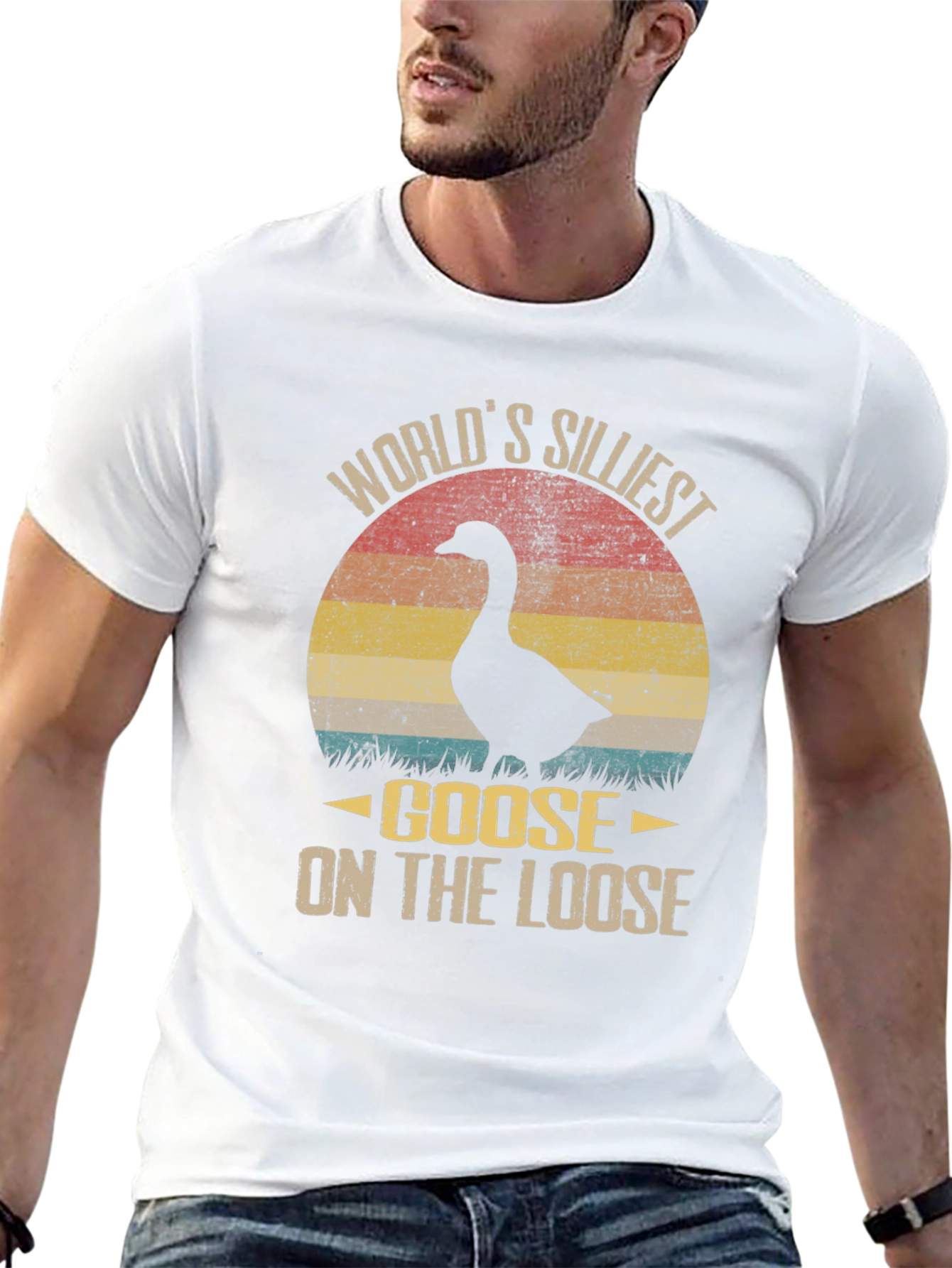 Black World's Silliest Goose T-Shirt view 13