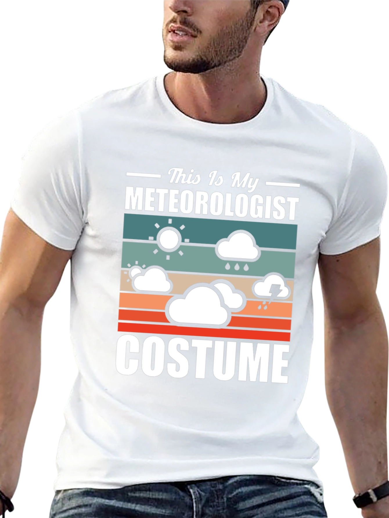 Black Meteorologist Costume T-Shirt - Funny Weather Tee view 13