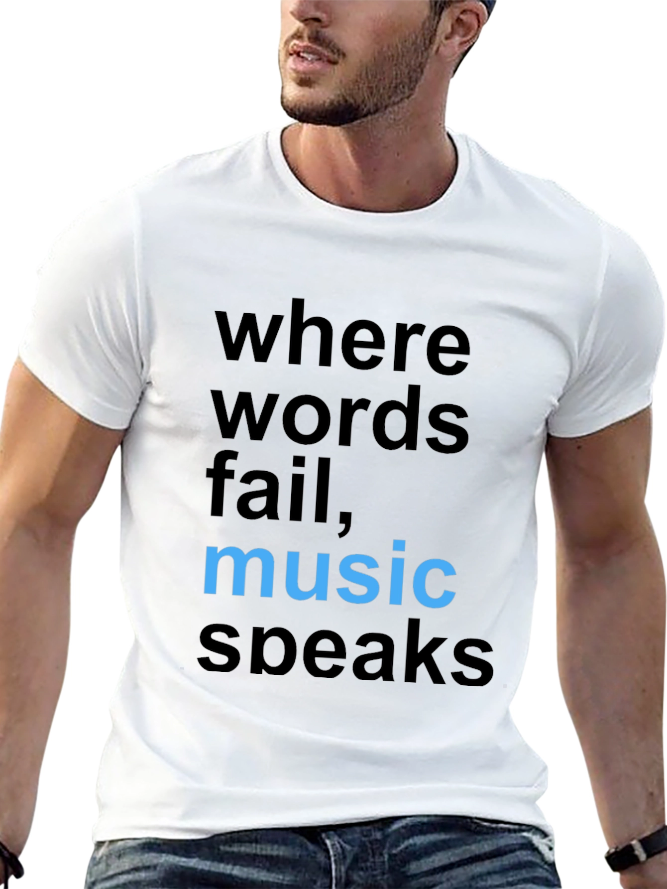 Black Music Speaks Graphic Tee - Stylish Cotton Comfort view 13
