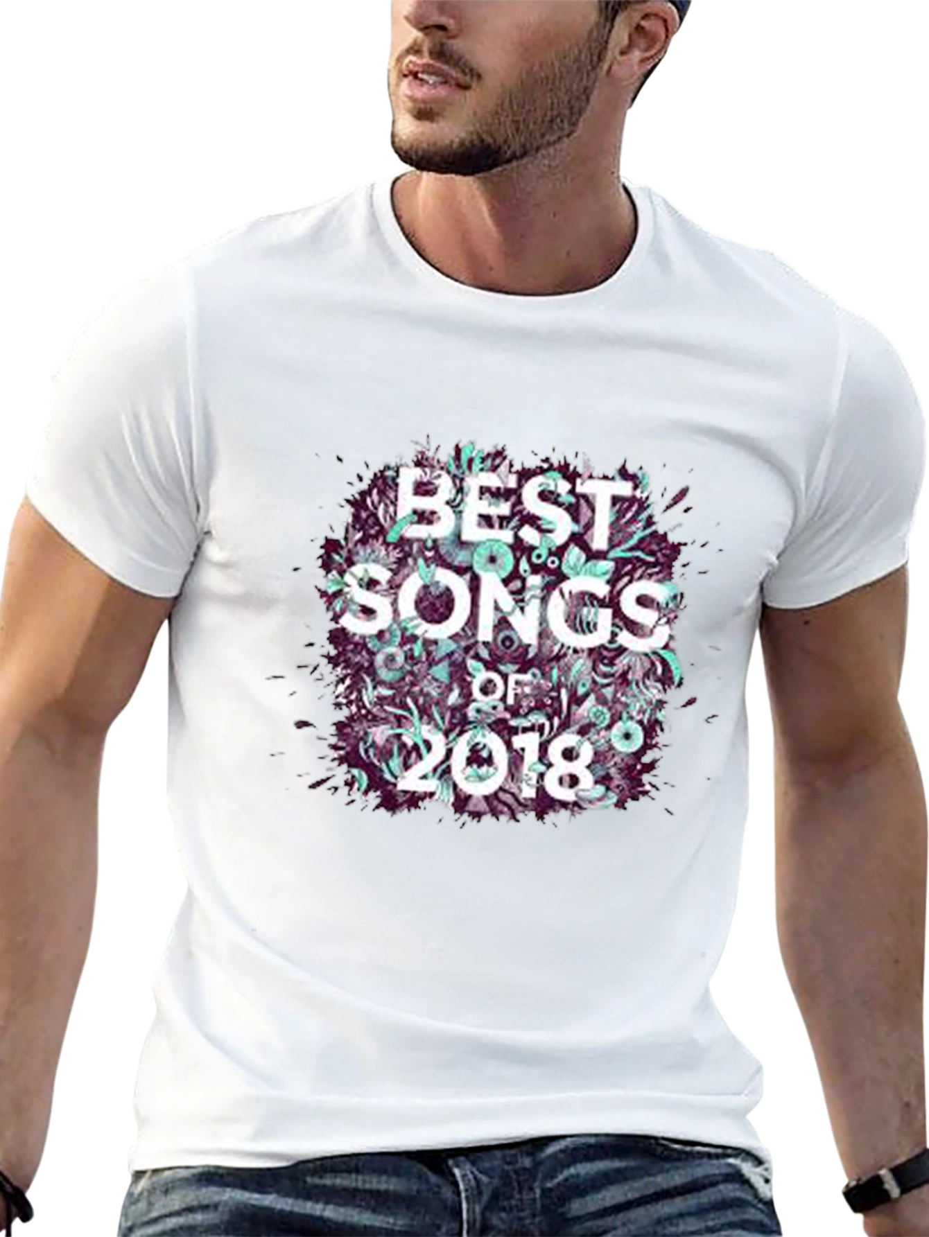 Black Best Songs of 2018 Graphic Tee - Black view 13