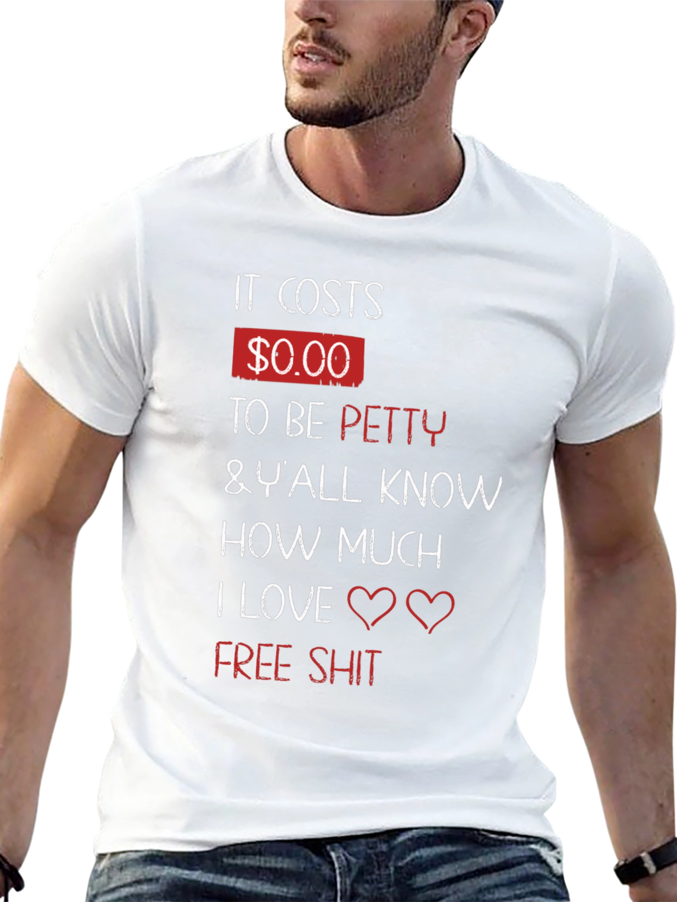 Black It Costs $0.00 To Be Petty T-Shirt view 13