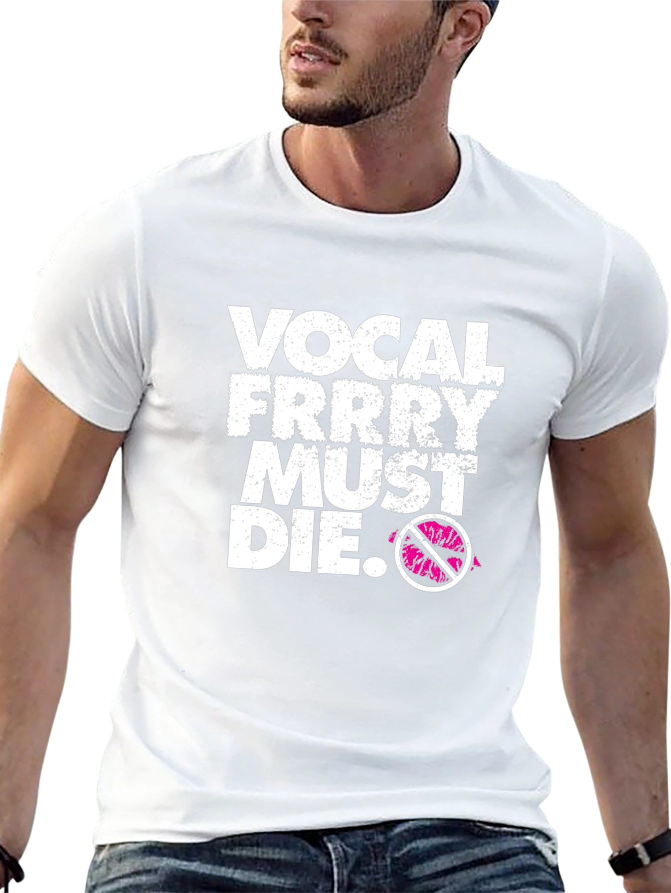 Black Vocal Frrry Must Die Black Graphic Tee view 13