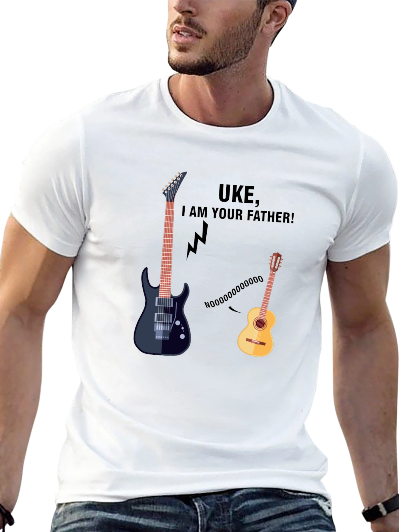 Black Uke I am Your Father T-Shirt view 13