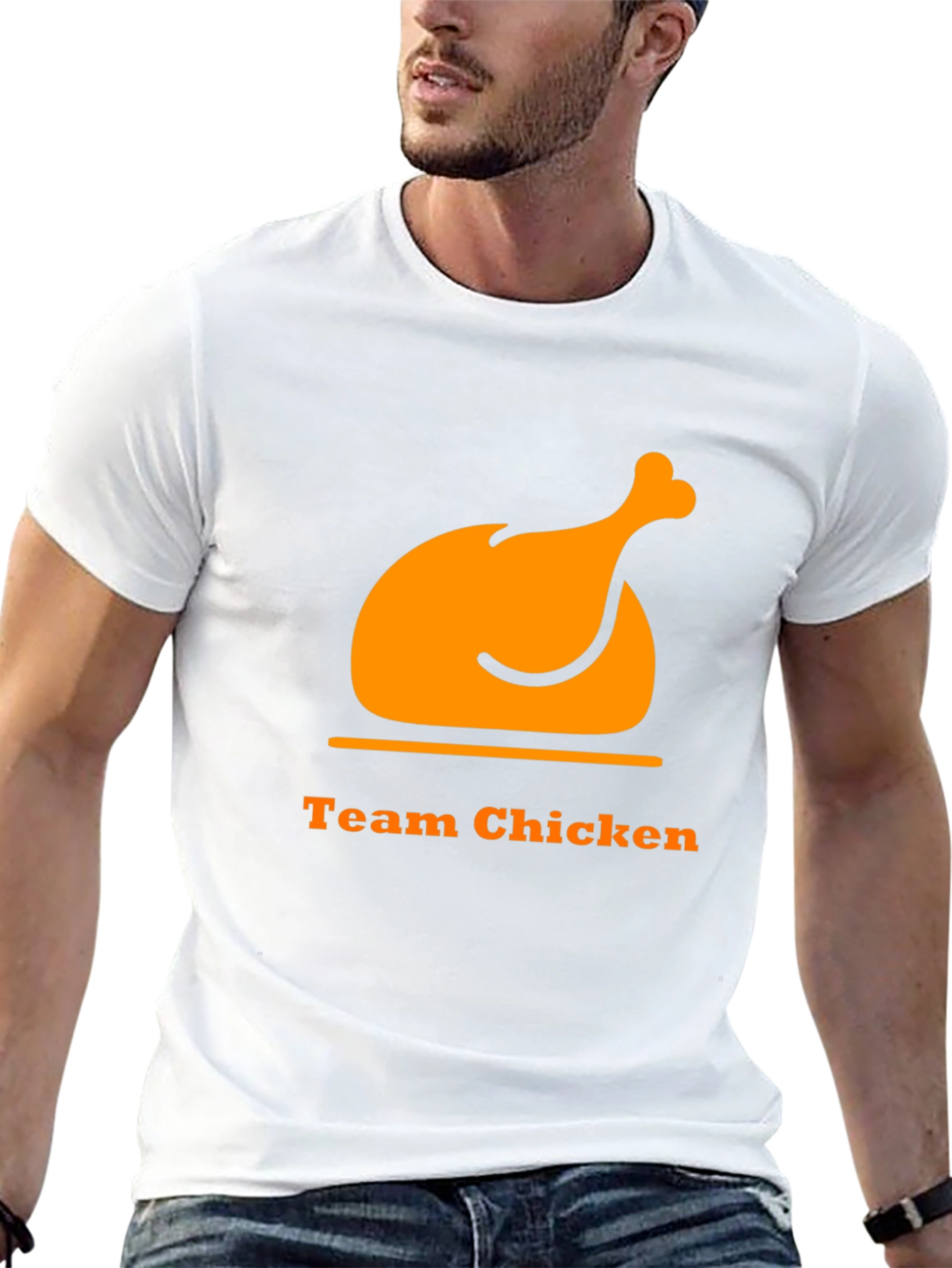 Black Team Chicken T-Shirt - Funny Cookout Apparel view 13