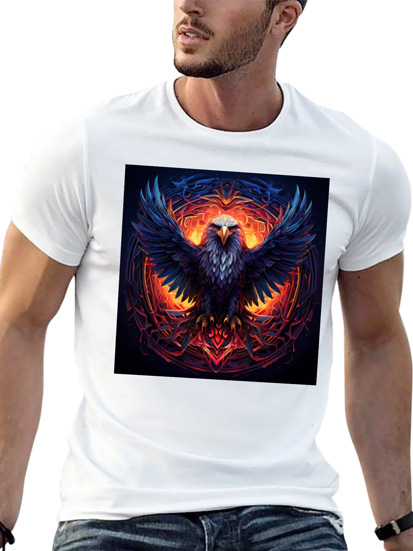 Black Eagle Fire T-Shirt view 13