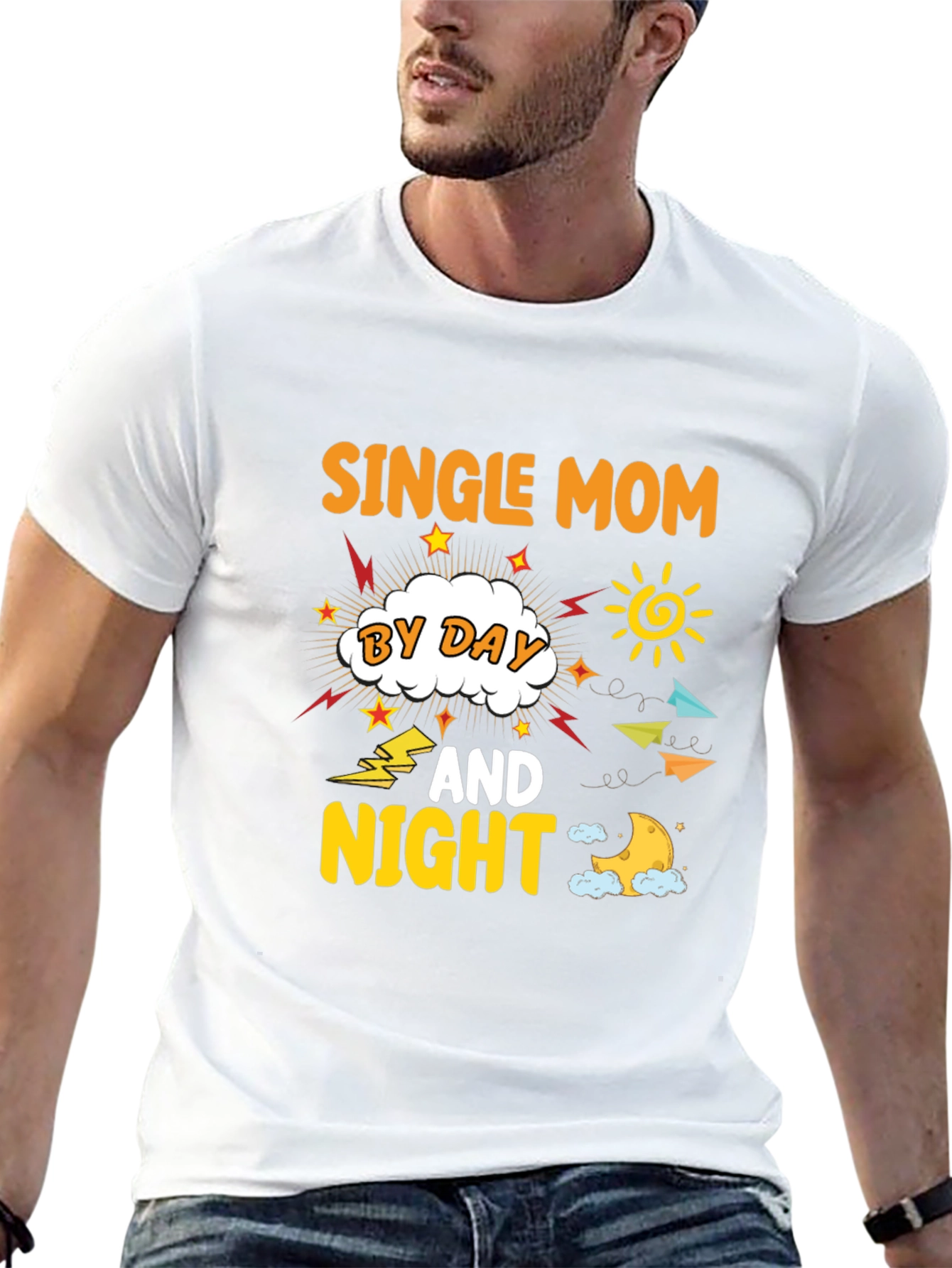 Black Single Mom By Day And Night T-Shirt view 13