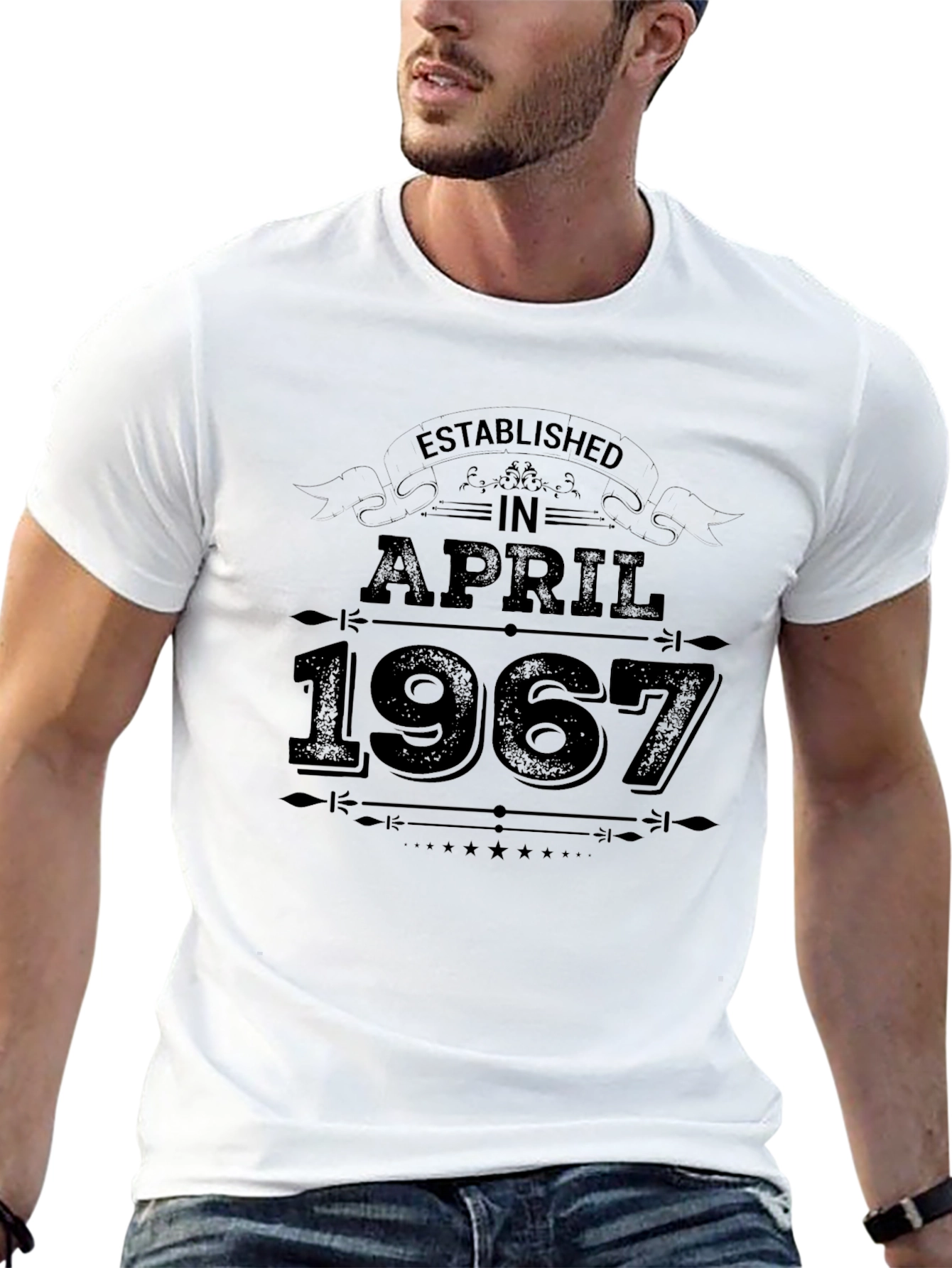 Black Established in April 1967 Black Graphic T-Shirt view 13