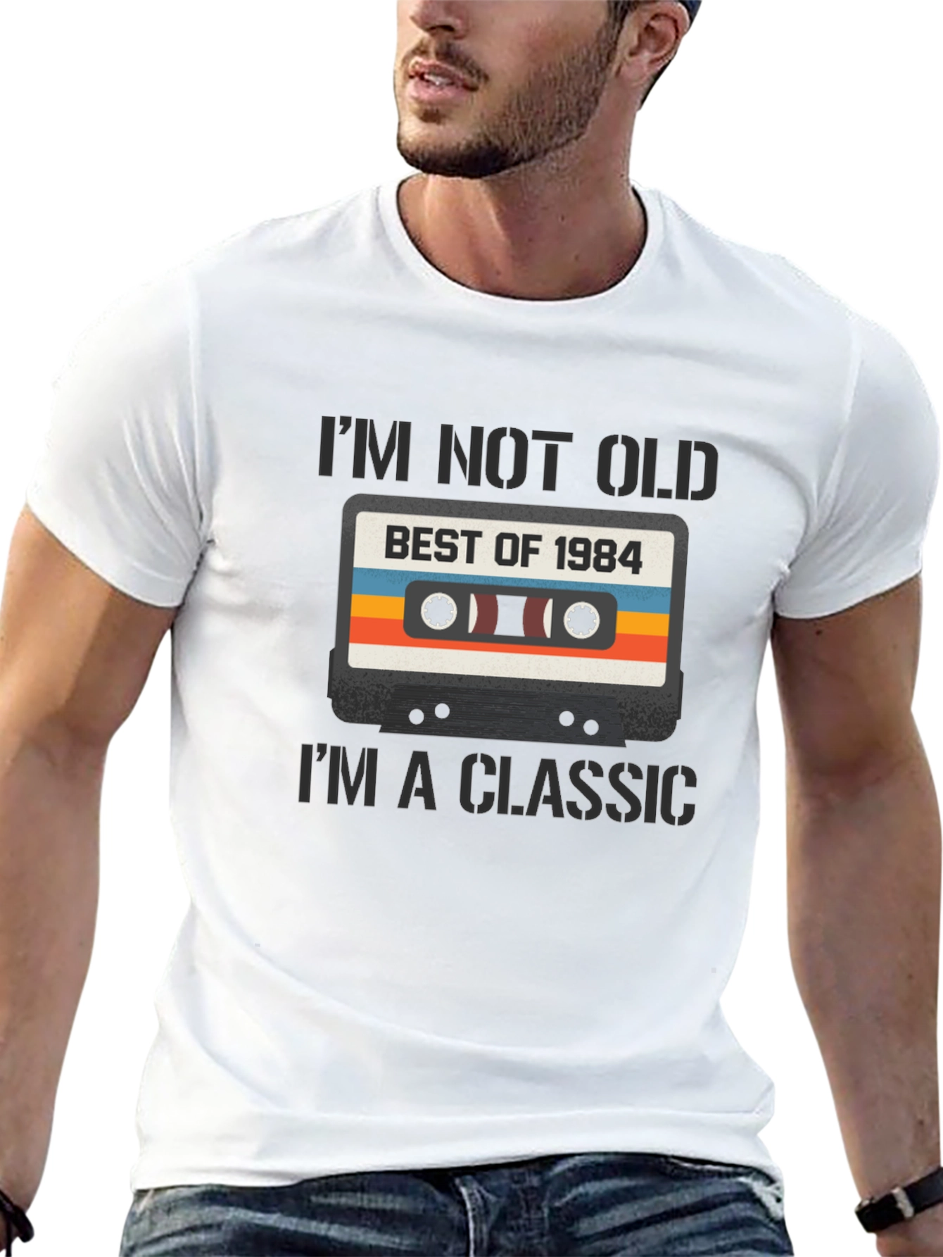 Black I'm Not Old I'm A Classic T-Shirt Best of 1984 Cassette  view 13