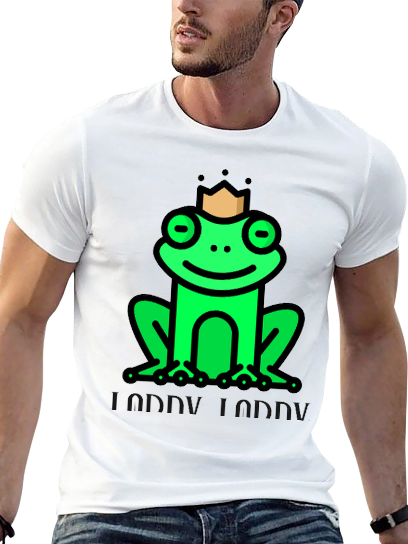 Black Frog Prince T-Shirt - Funny Graphic Tee view 13