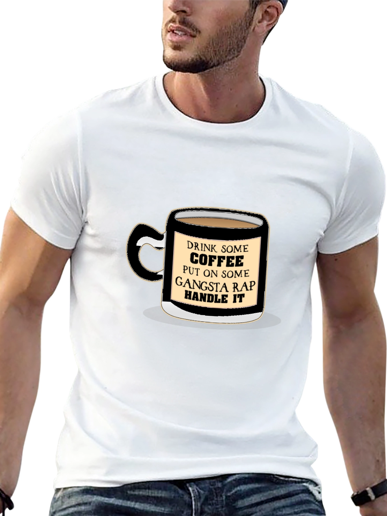 Black Coffee & Gangsta Rap T-Shirt view 13