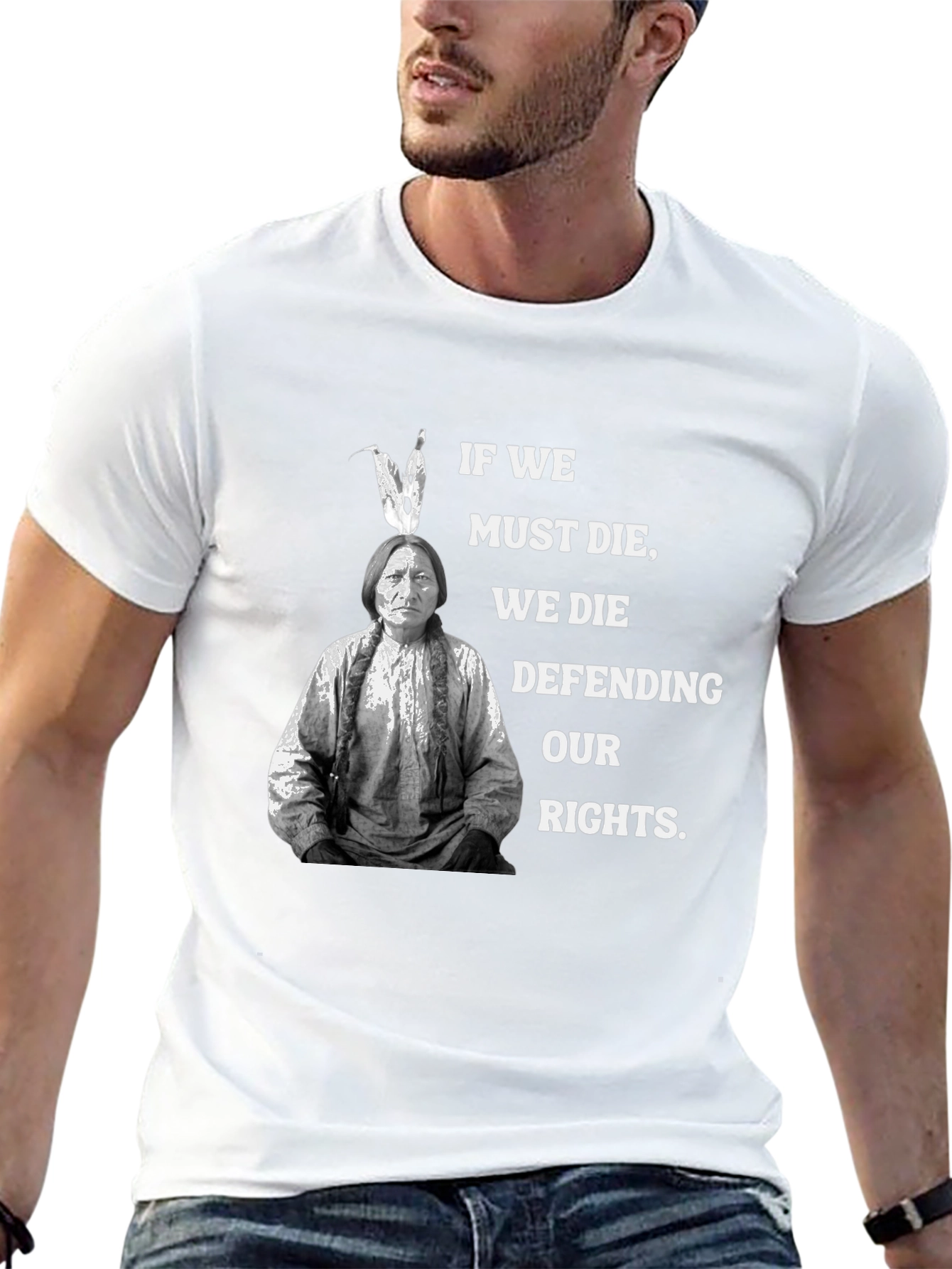 Black Native American Rights Graphic Tee view 13