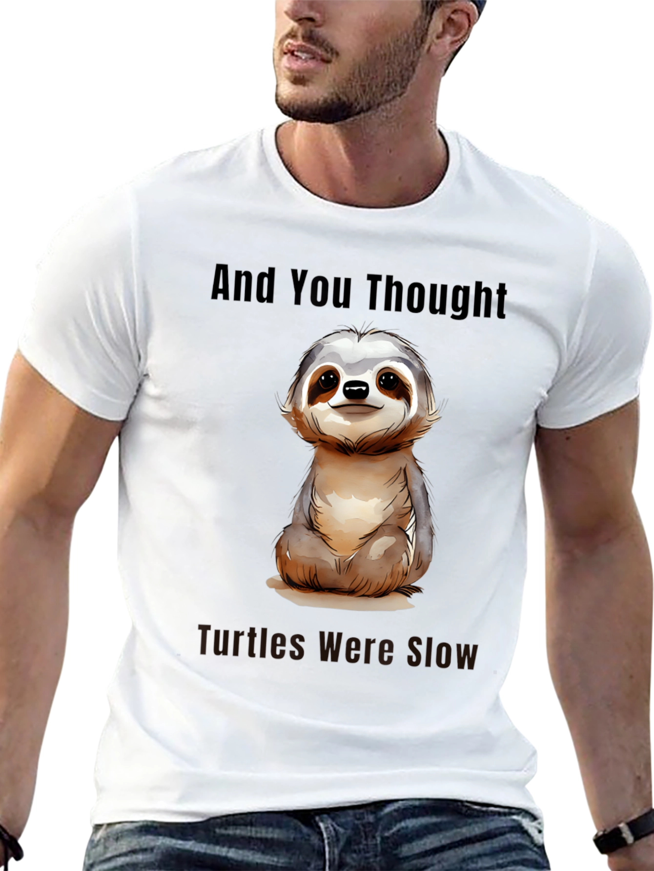 Black Sloth Lover T-Shirt: Slow & Steady Wins view 13
