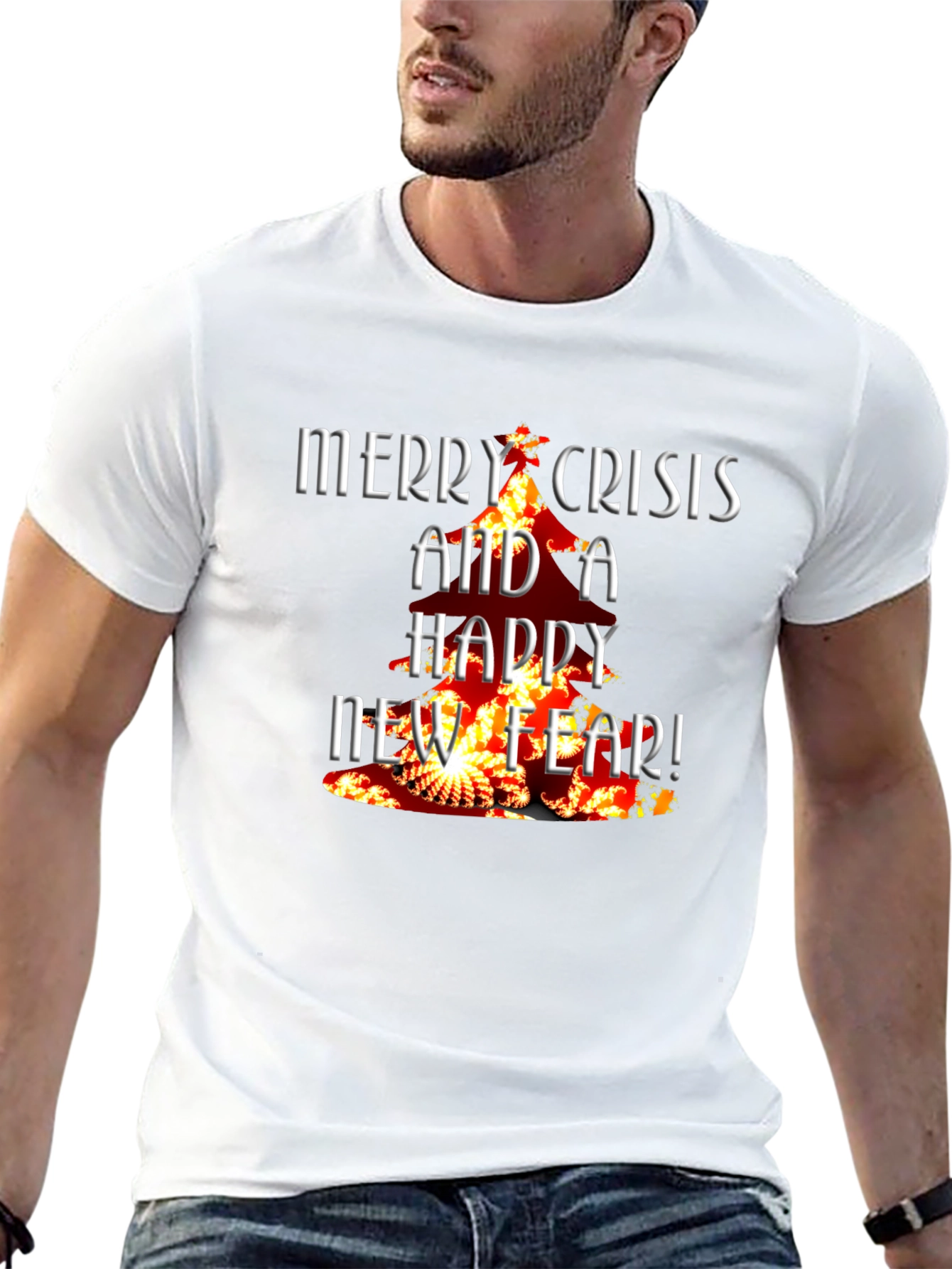 Black Merry Crisis T-Shirt - Dark Humor Tee view 13