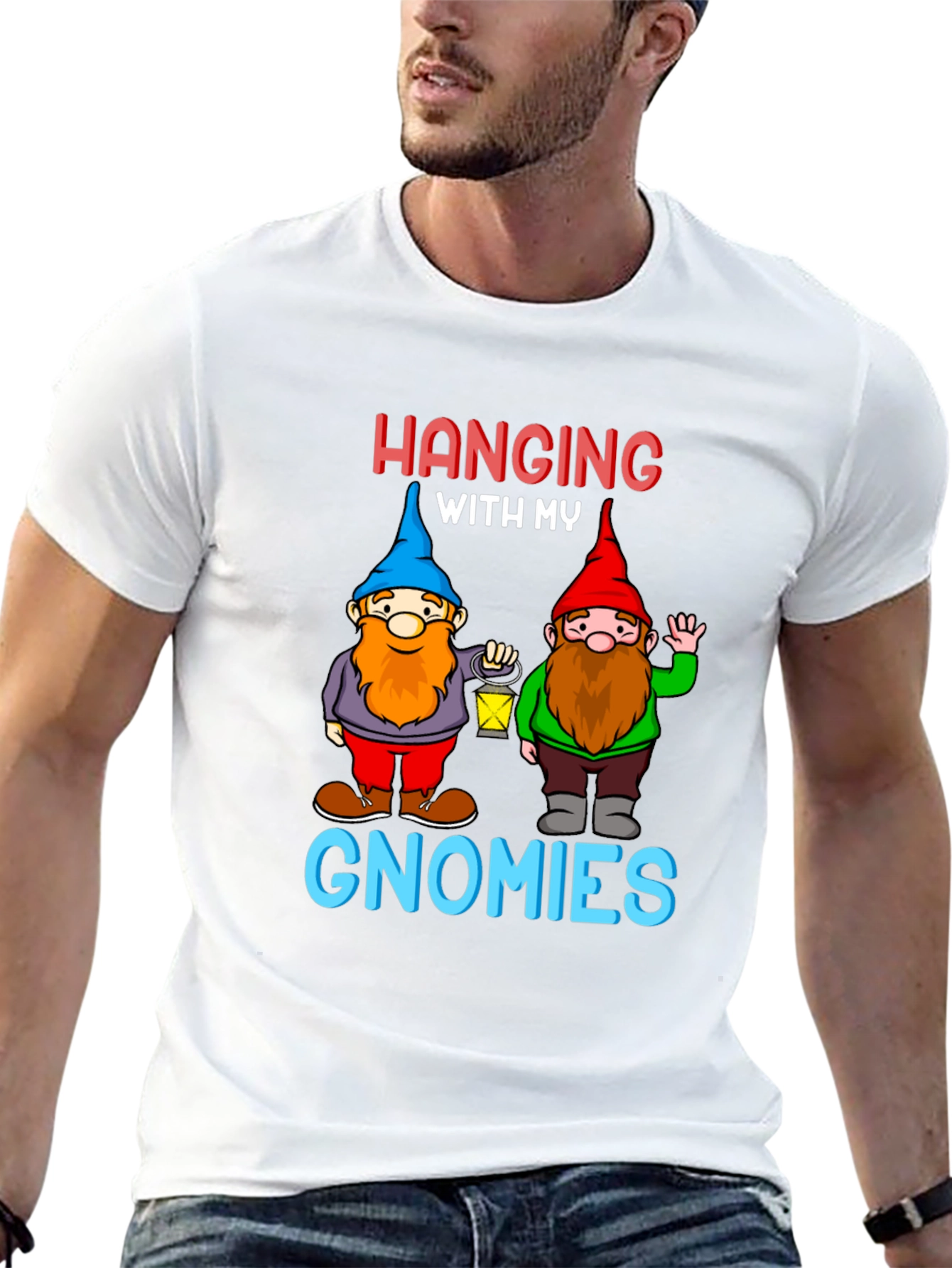Hanging With My Gnomies Black T-Shirt - 13