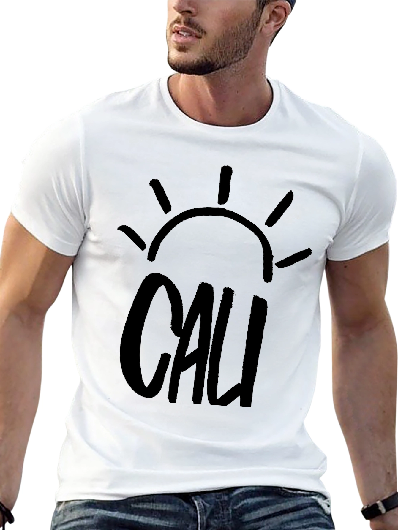Black Cali Sun Graphic Tee - Black view 13