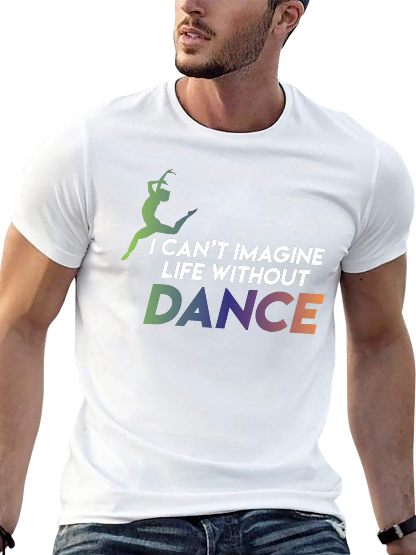 Black Dance Lover Graphic Tee - I Can't Imagine Life Without Dance T-Shirt view 13
