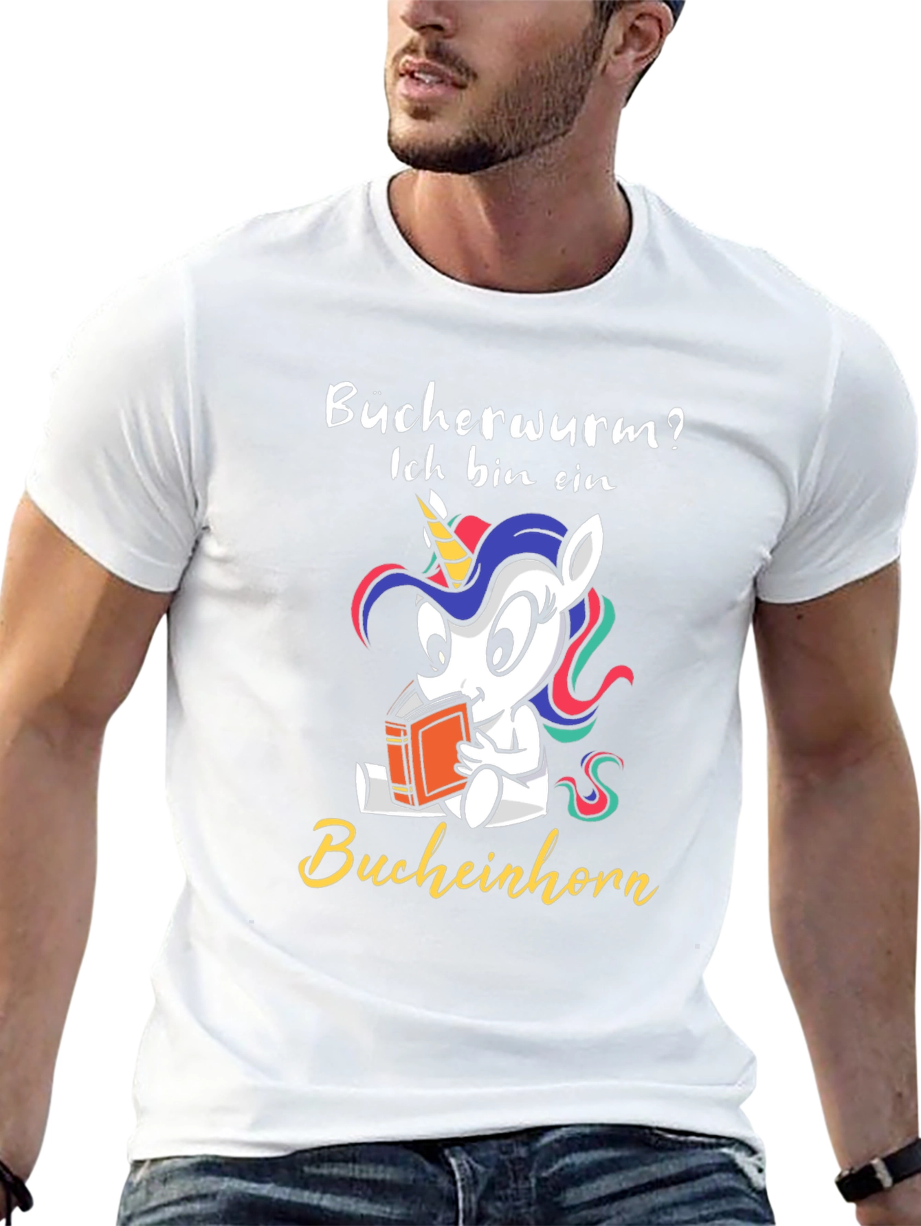 Black Bookworm Unicorn T-Shirt - Funny Reader Tee view 13