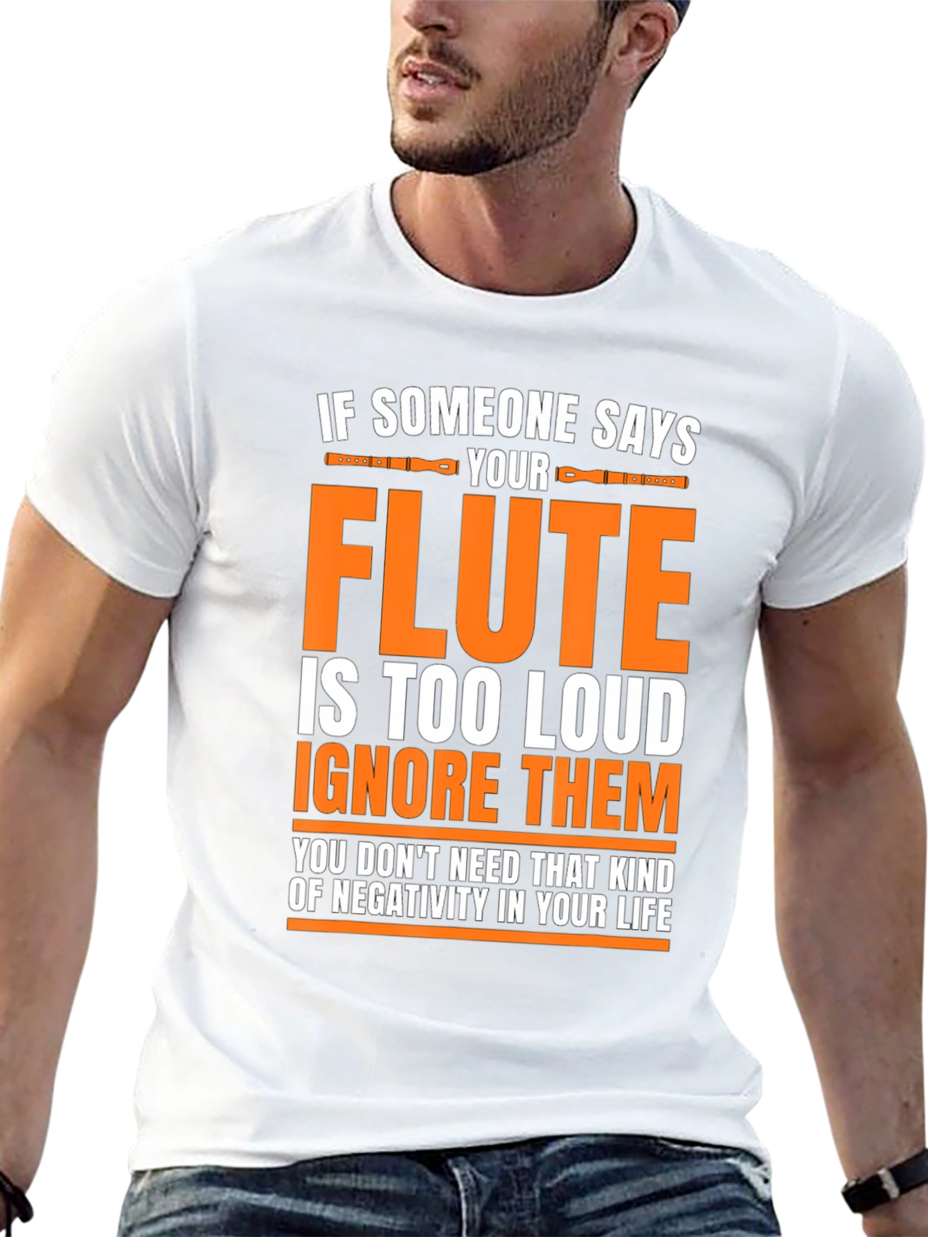 Black Flute Player T-Shirt: If Someone Says Your Flute is Too Loud view 13