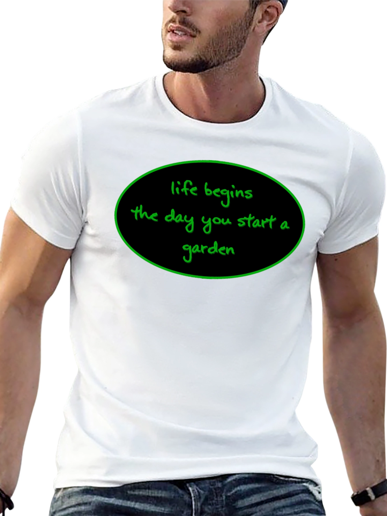 Black Life Begins T-Shirt - Garden Lover Tee view 13