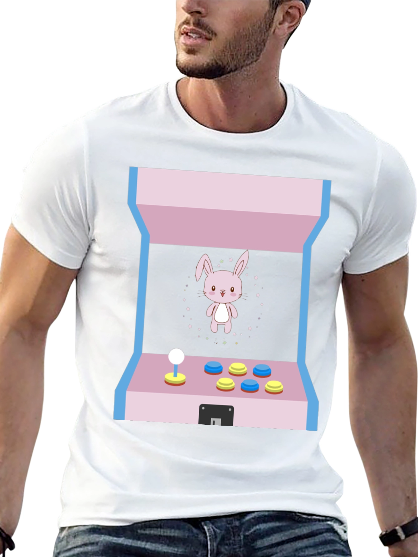 Black Arcade Bunny T-Shirt view 13
