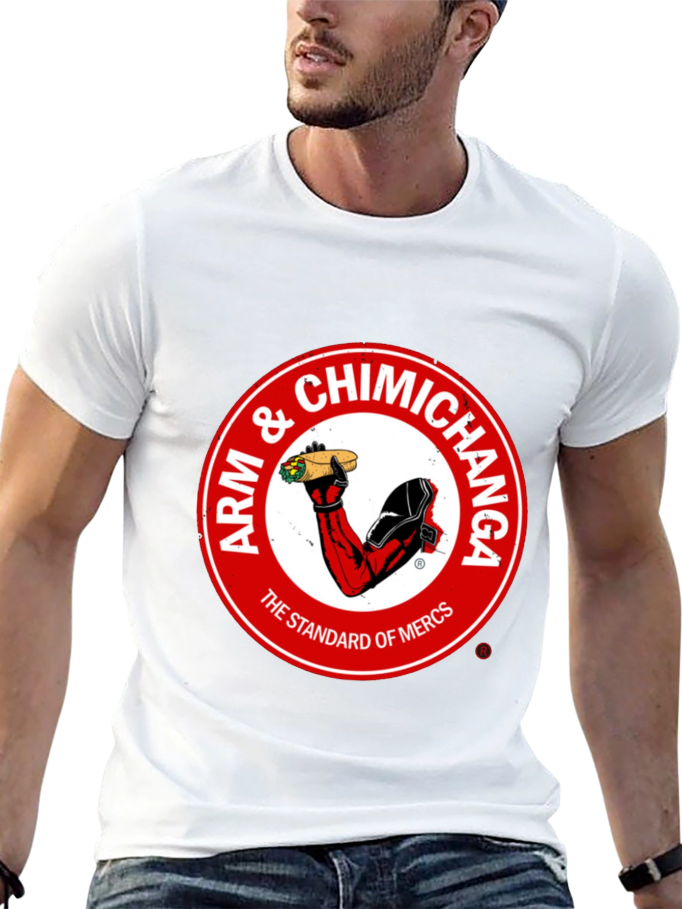 Black Arm & Chimichanga Graphic Tee - Standard of Mercs view 13