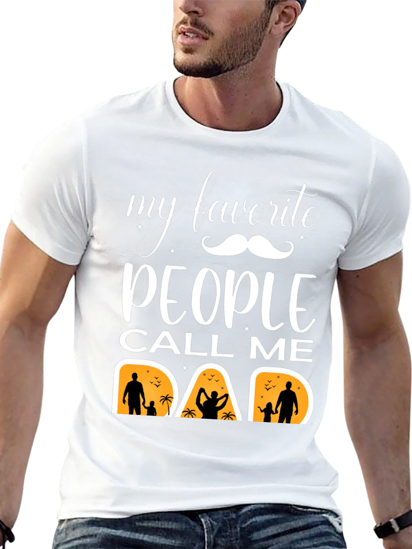 My Favorite People Call Me Dad Graphic Tee - 13