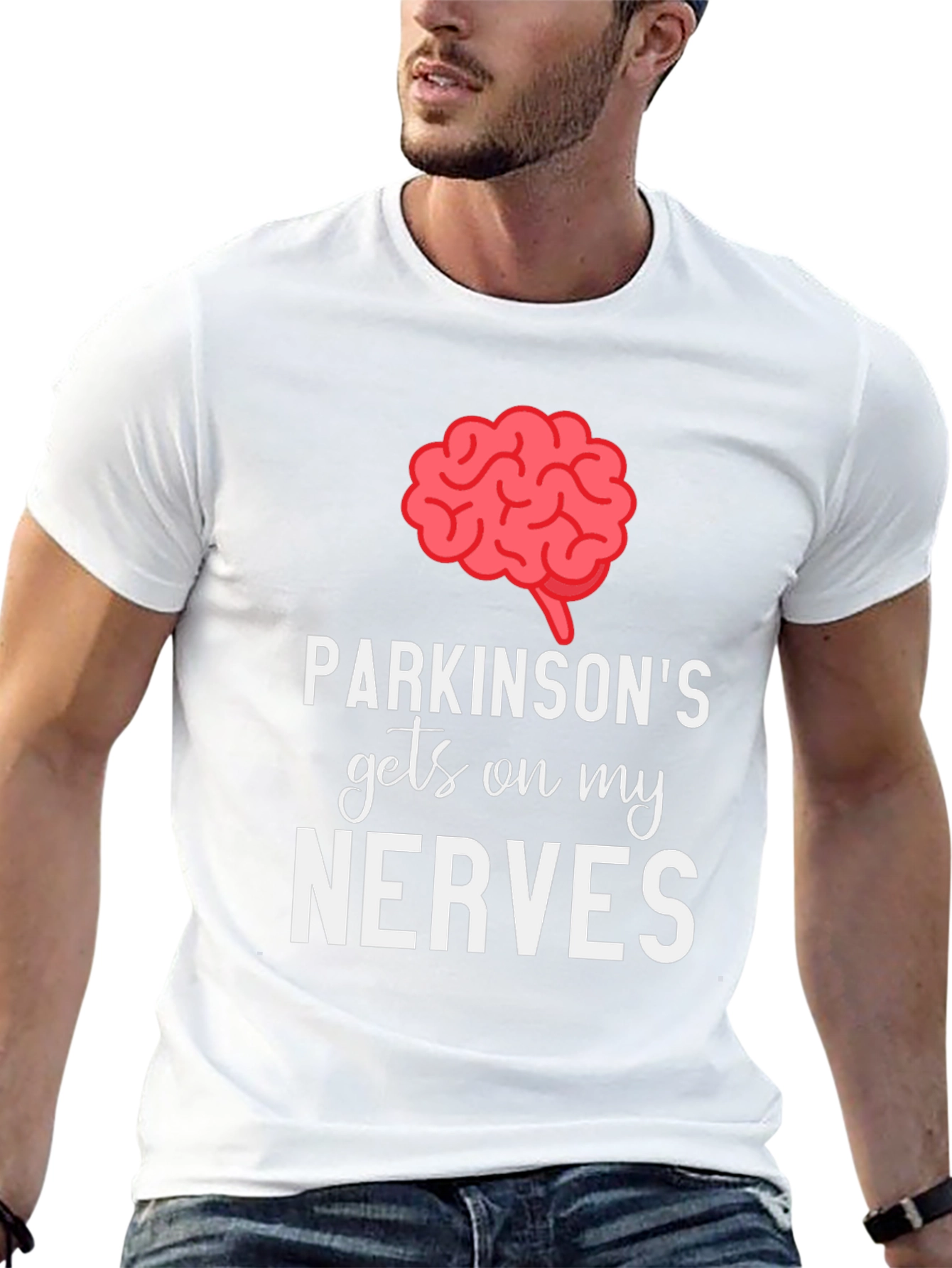 Parkinson's Gets On My Nerves Graphic Tee - 13