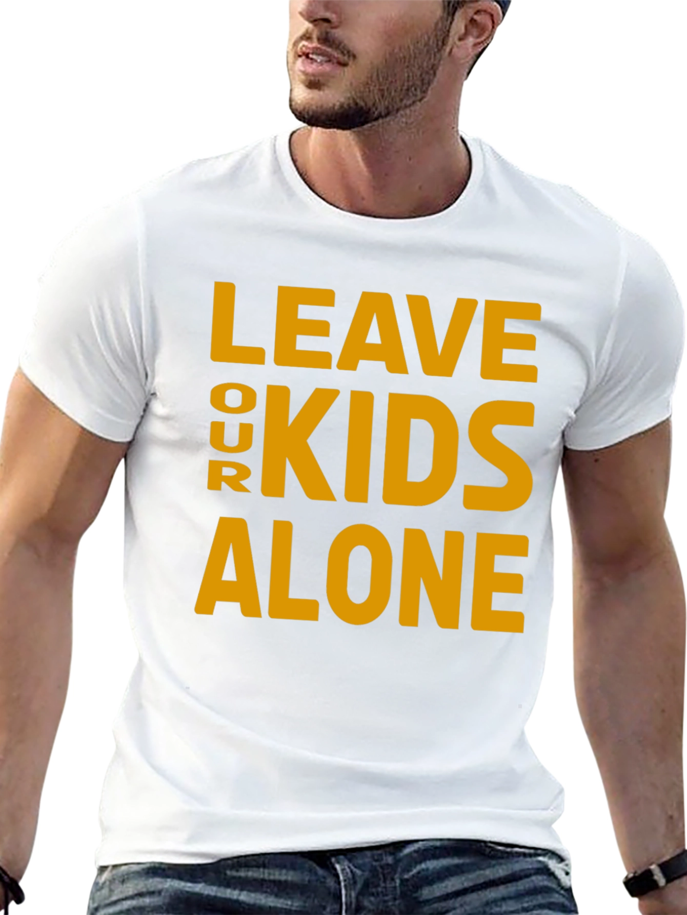 Black Leave Our Kids Alone Graphic Tee view 13