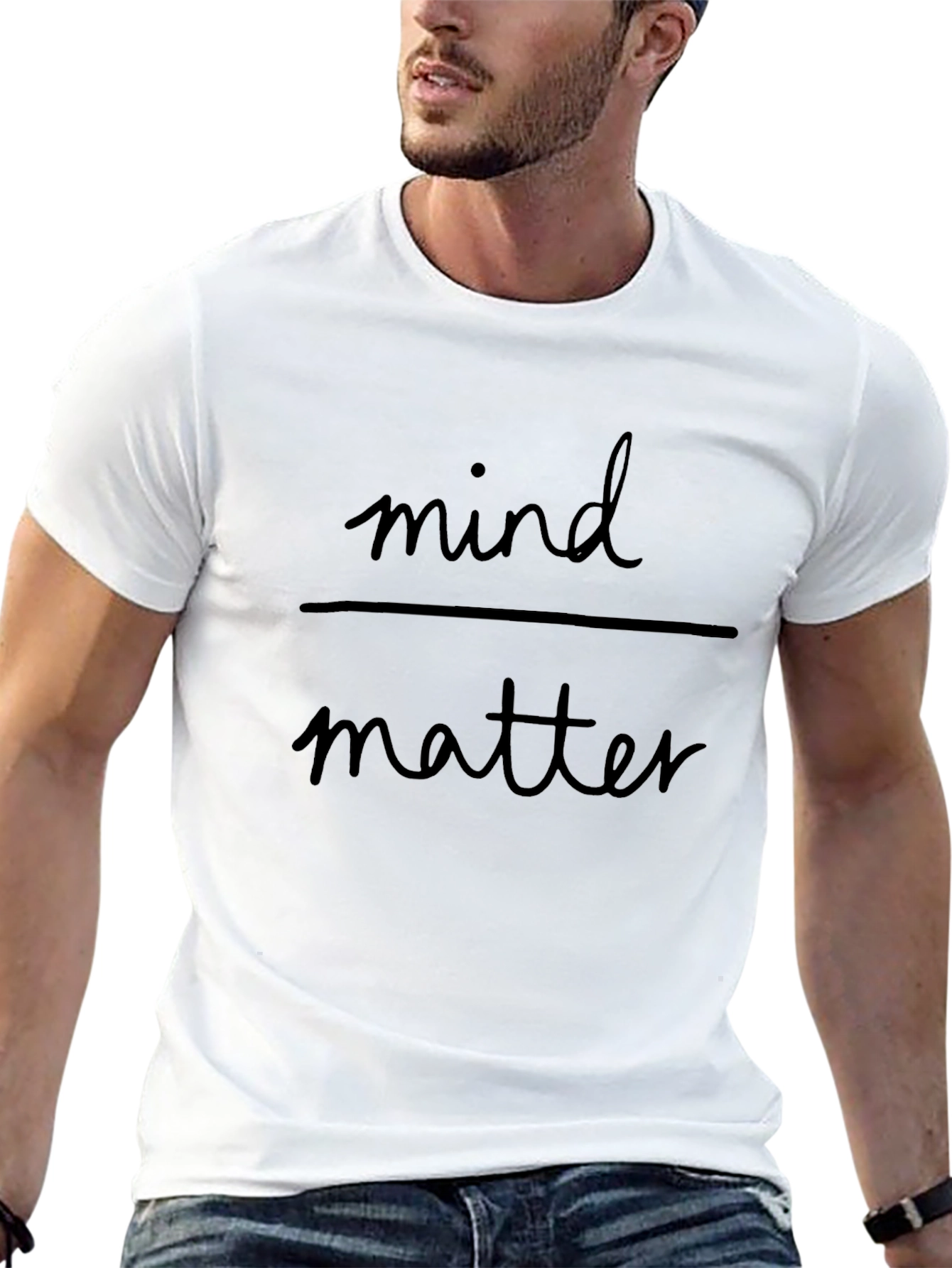 Black Mind Over Matter Black T-Shirt view 13