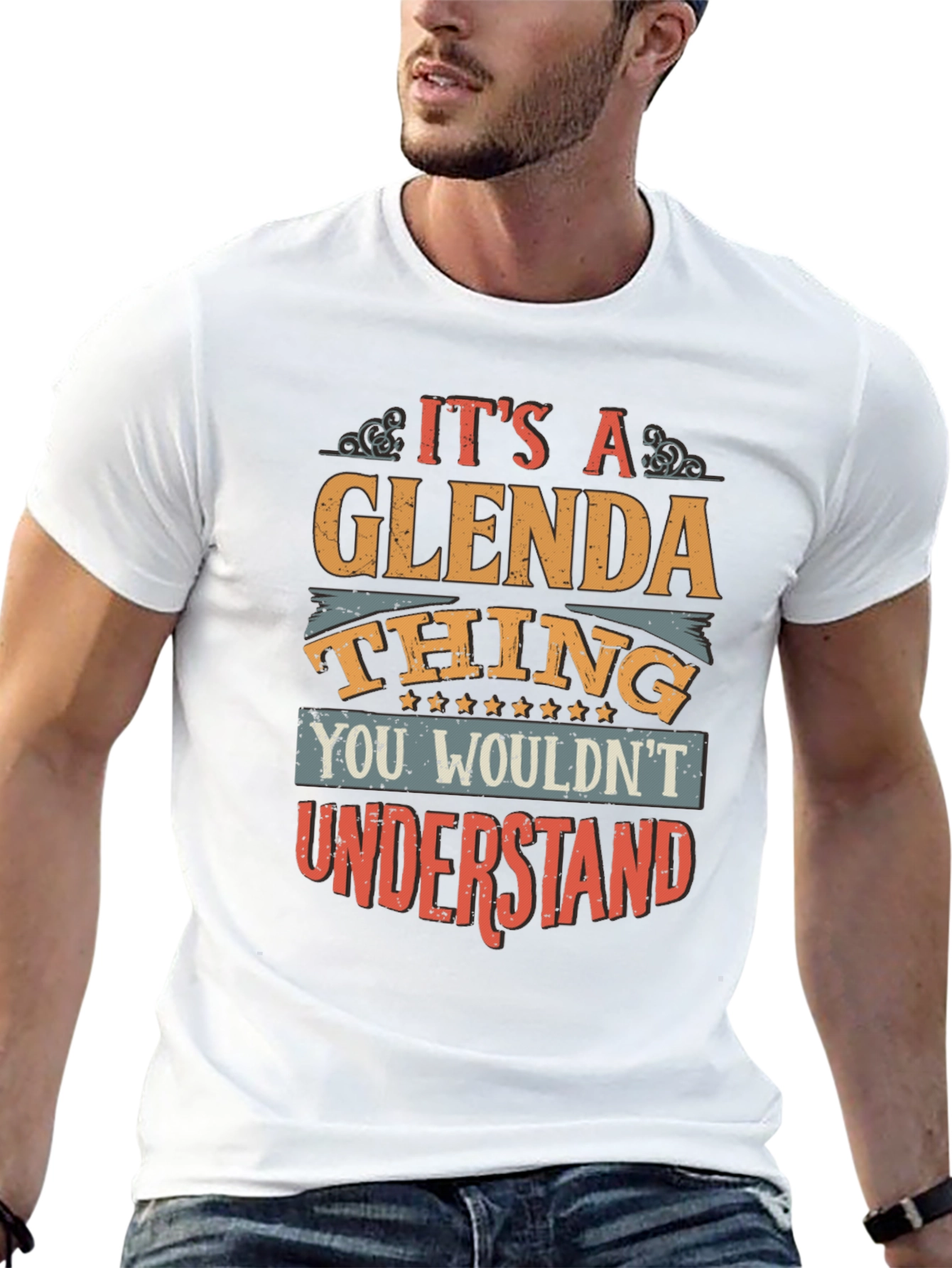 Black It's a Glenda Thing T-Shirt view 13