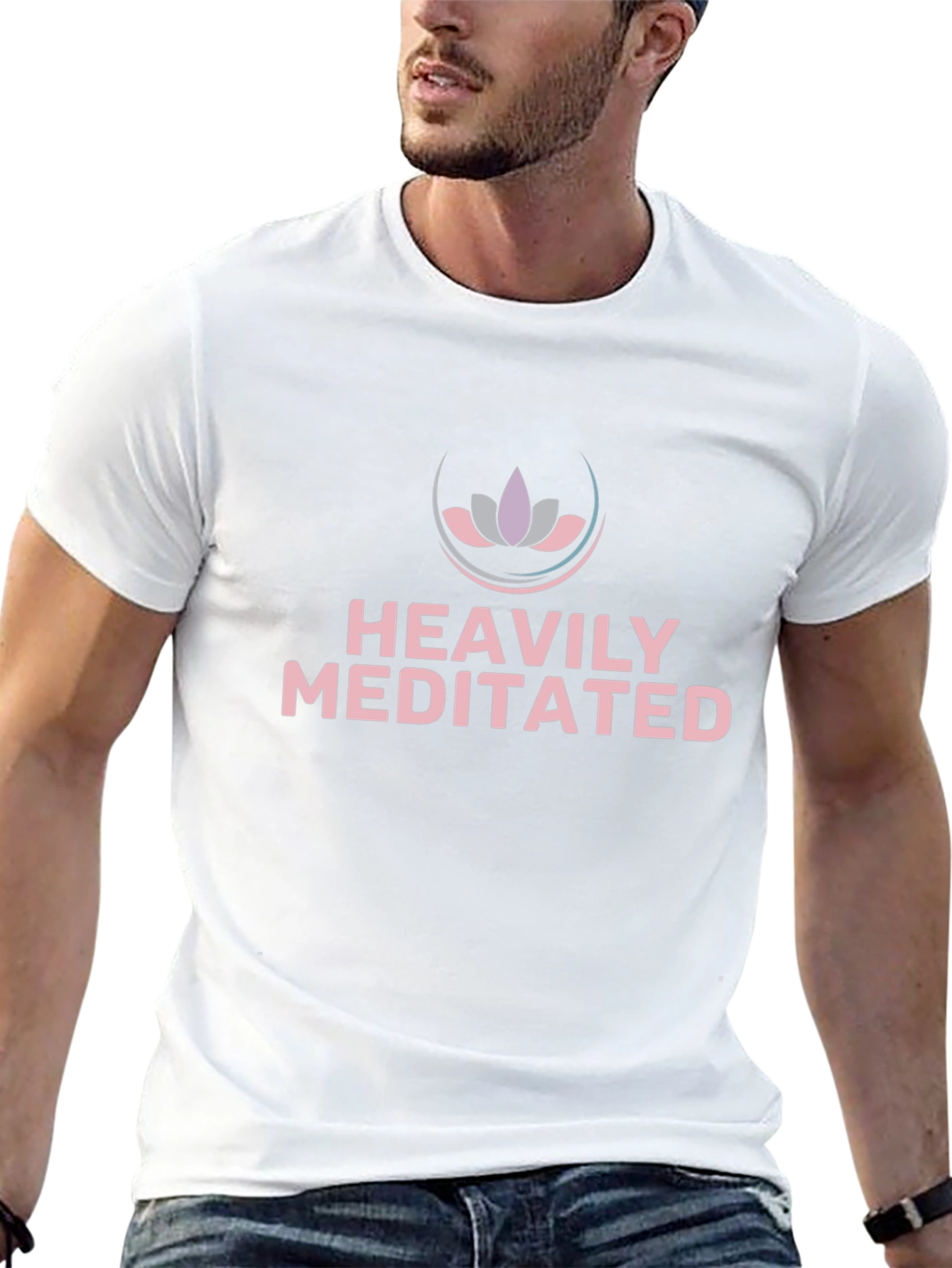 Black Heavily Meditated Graphic T-Shirt view 13