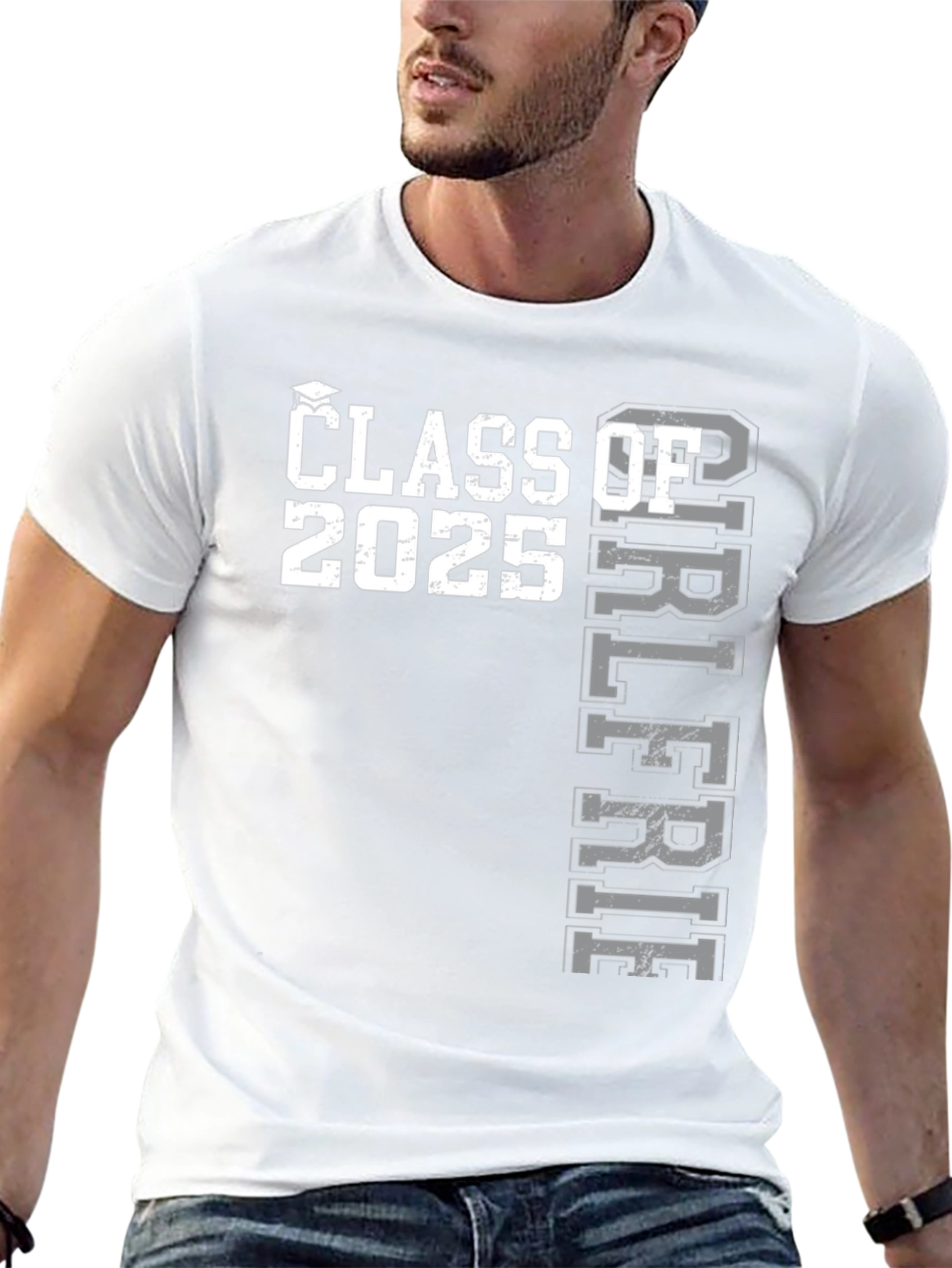 Black Class of 2025 Girlfriend T-Shirt view 13