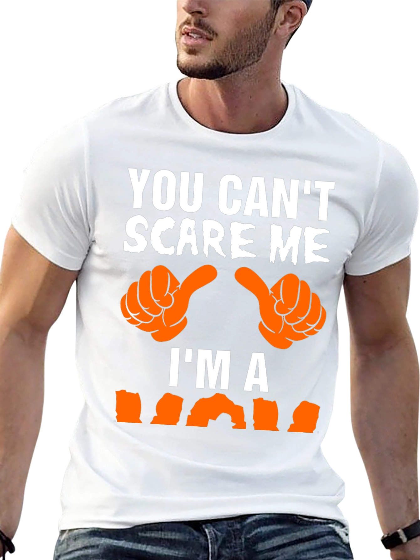 Black Funny Halloween T-Shirt - You Can't Scare Me, I'm A... view 13