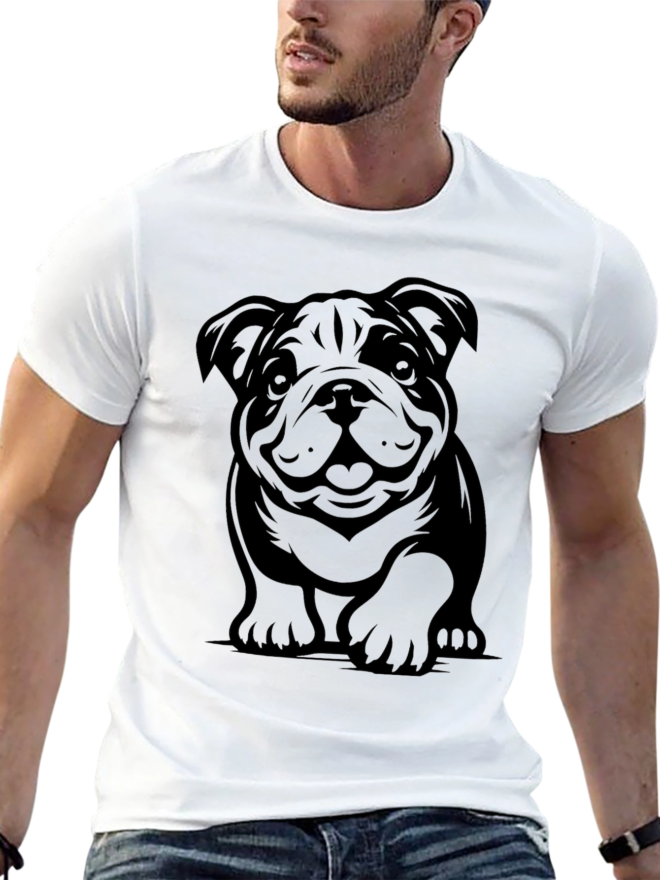 Black Bulldog Graphic T-Shirt view 13