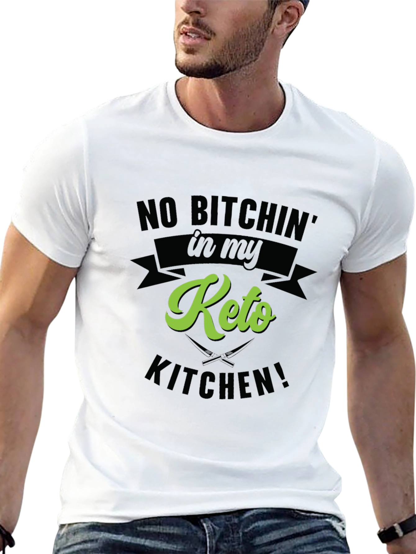 Black Keto Kitchen Graphic T-Shirt view 13