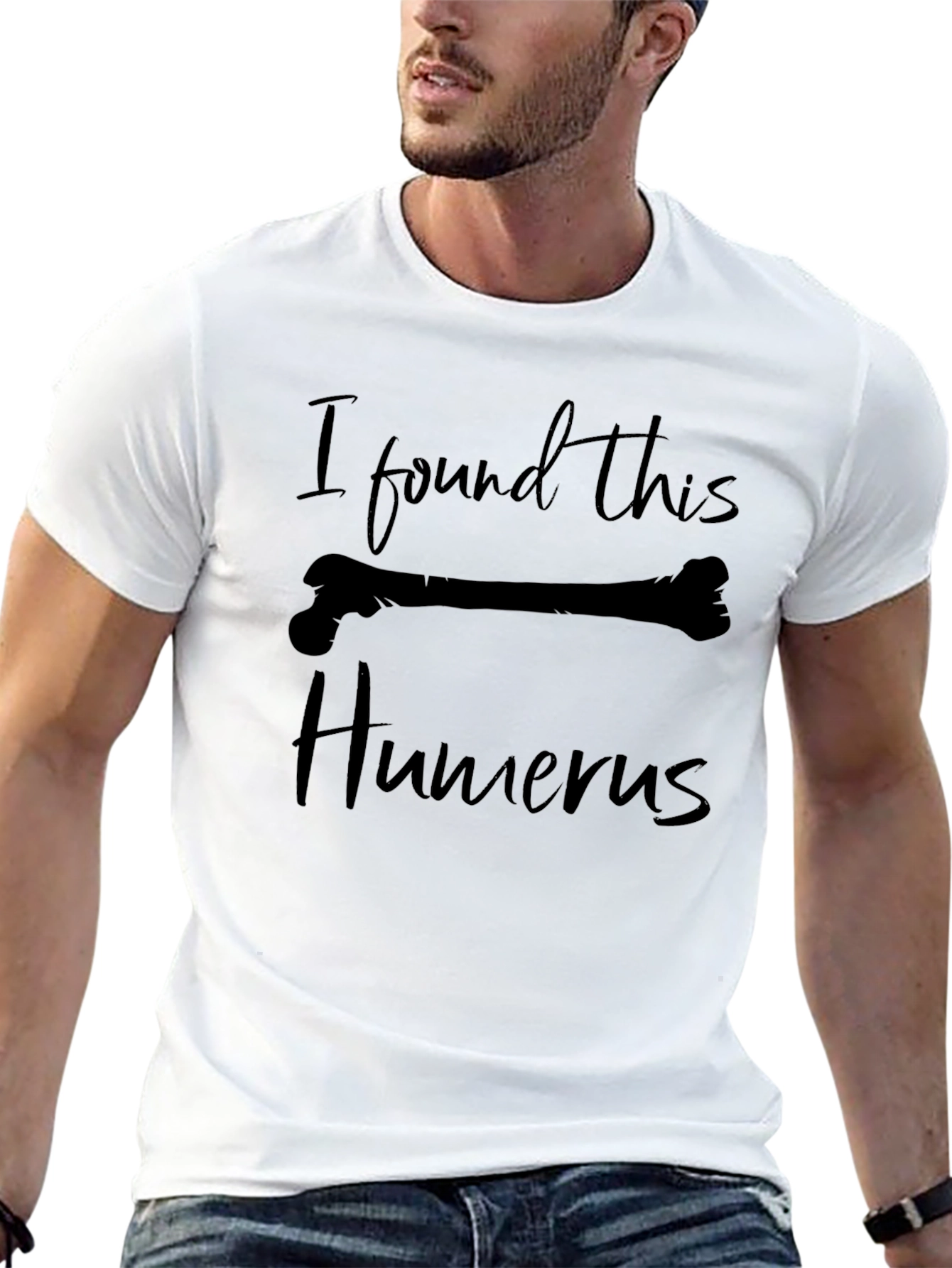 Black Funny I Found This Humerus Graphic T-Shirt view 13
