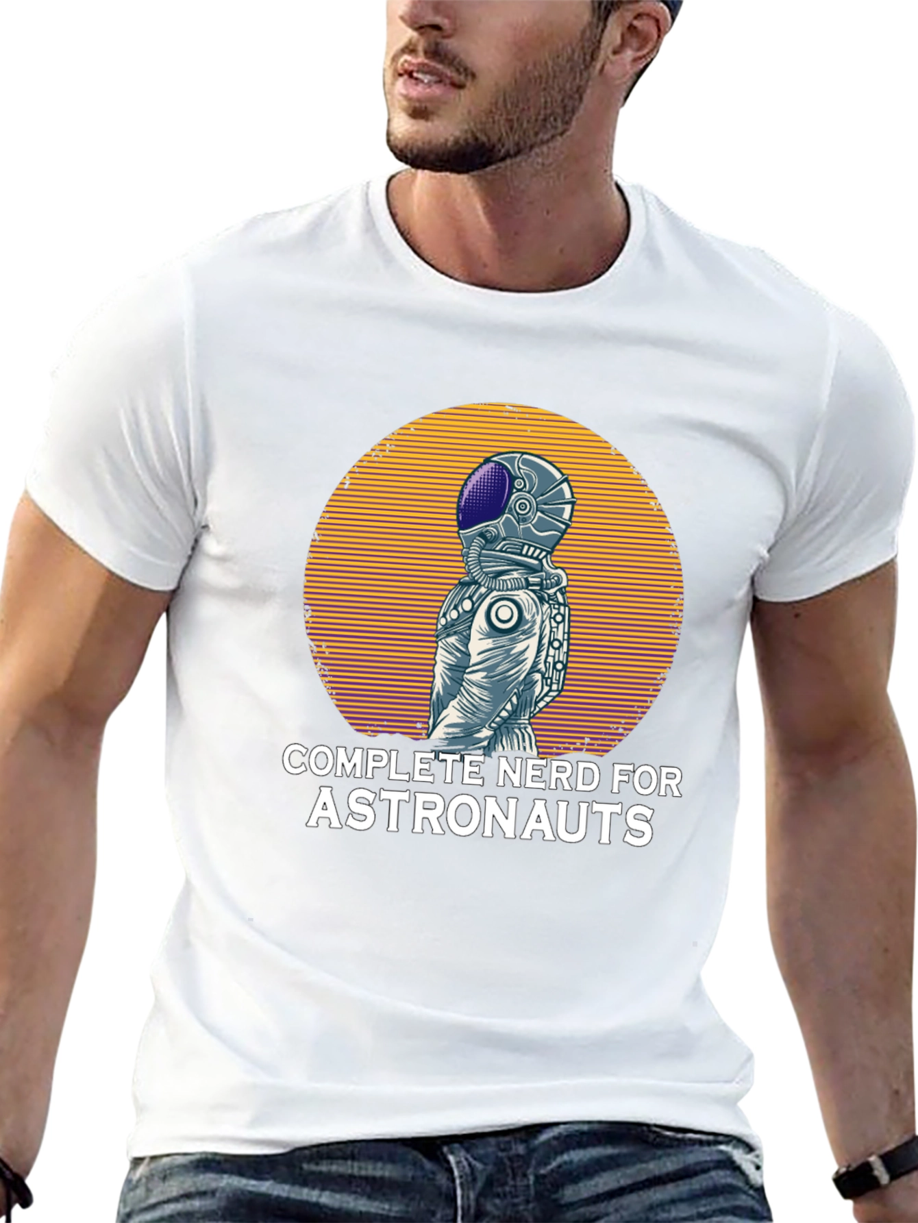 Black Nerd for Astronauts Graphic T-Shirt view 13