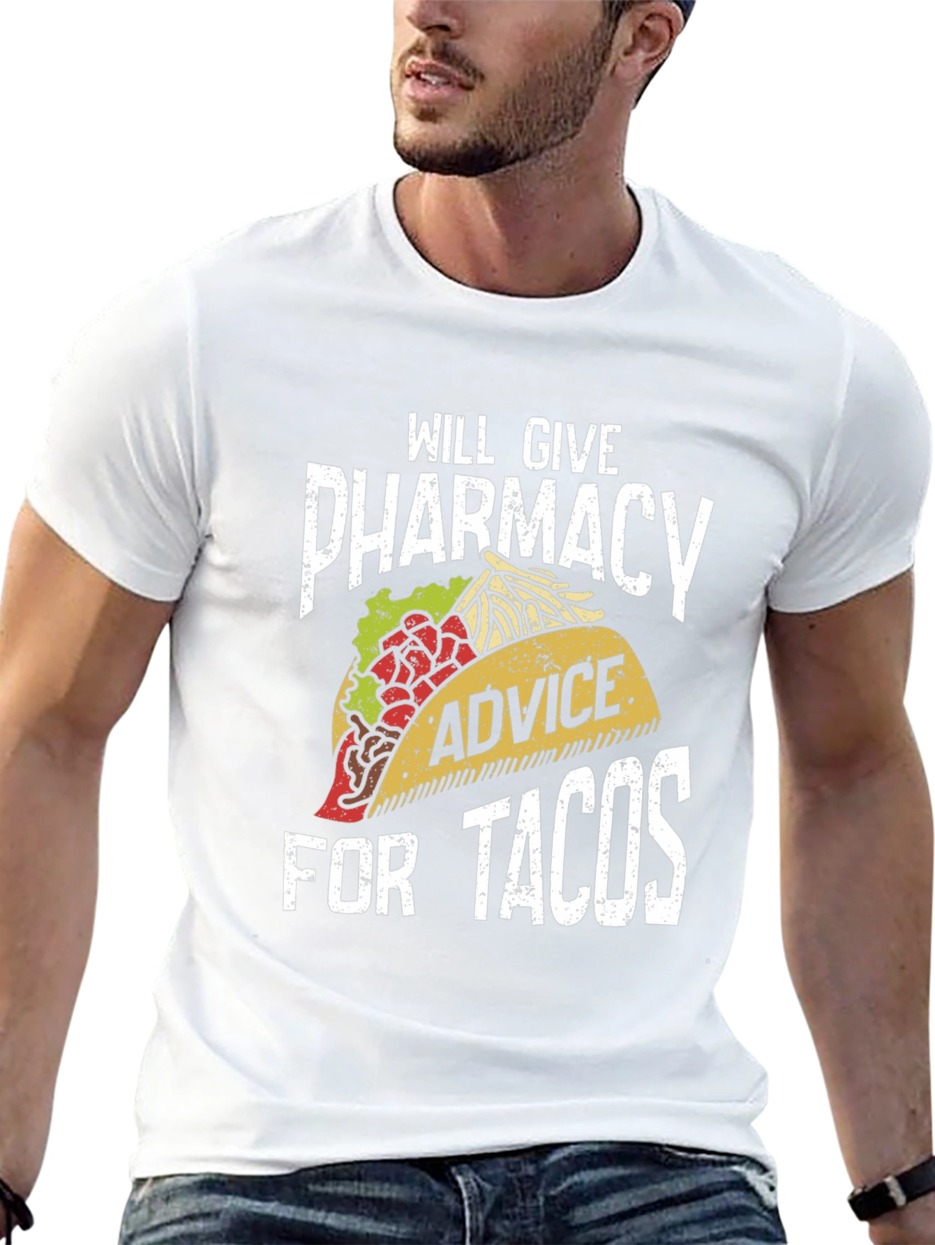 Black Pharmacy Advice for Tacos T-Shirt view 13